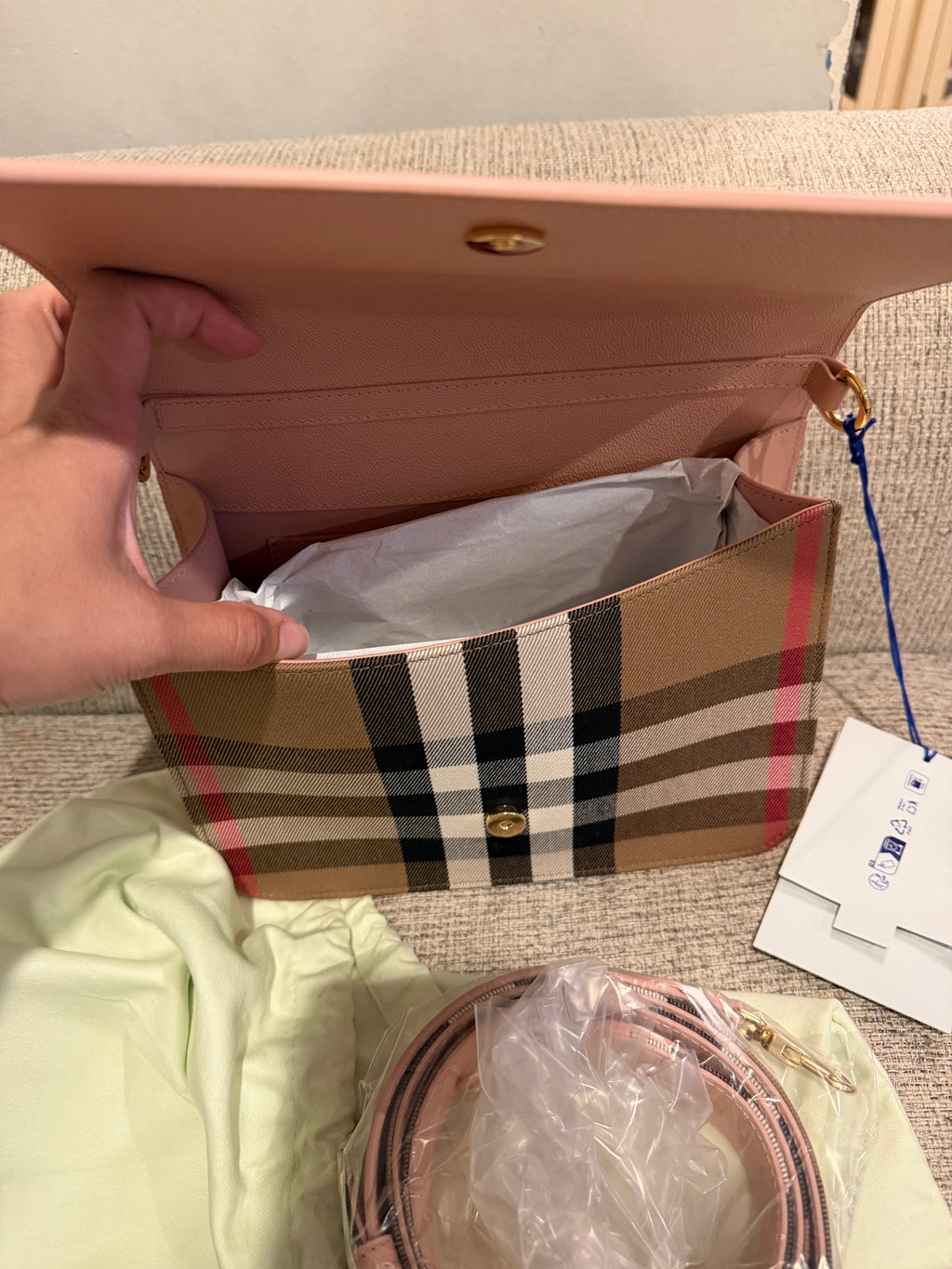 Burberry Pink Medium Crossbody Pink