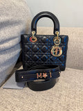 Lady Dior Small Black GHW