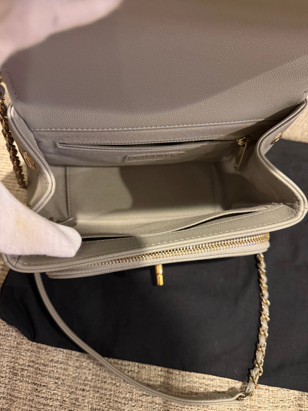 Chanel Business Affinity Grey Small