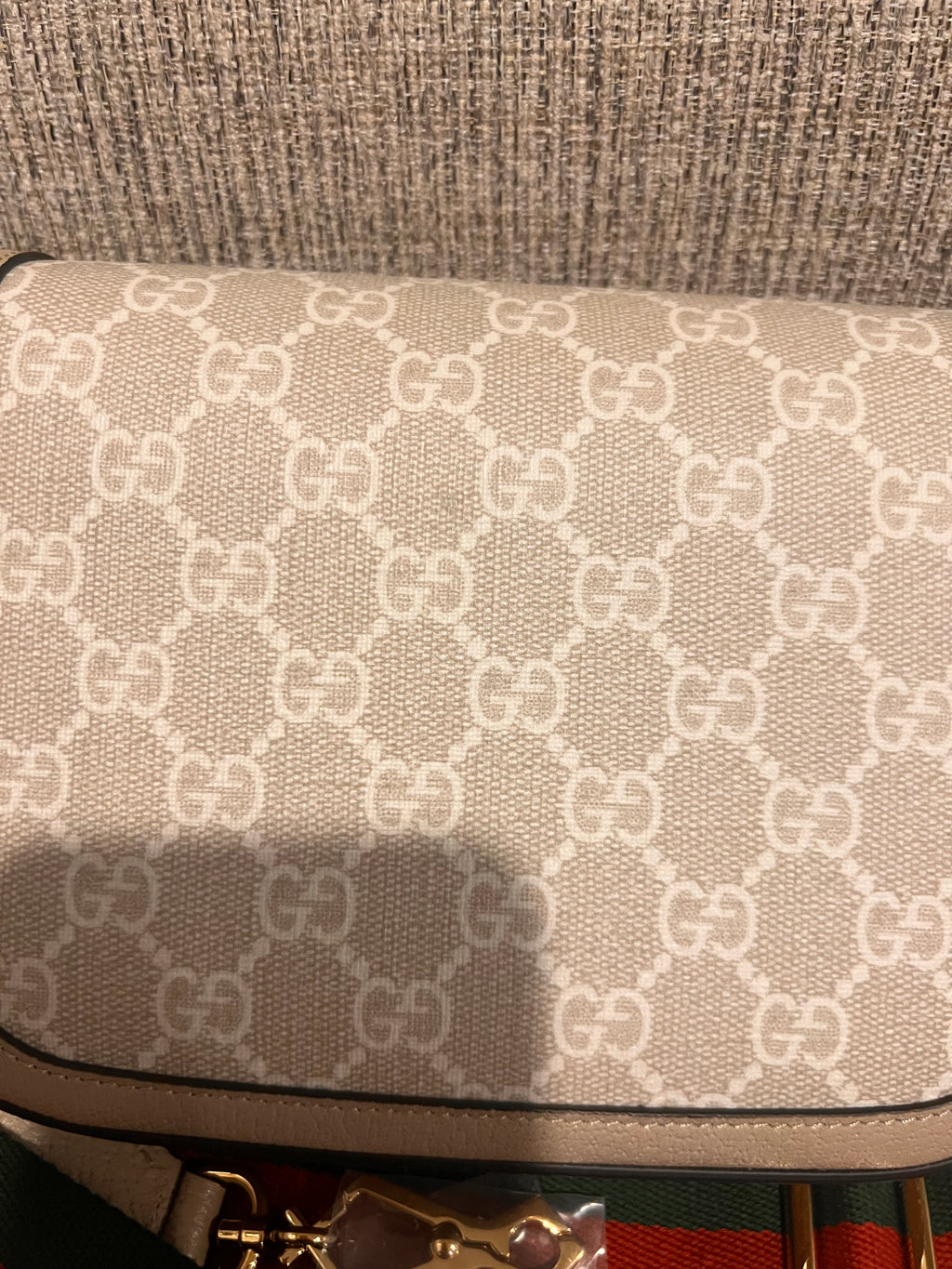 Gucci Horsebit Mini 2-Straps Limited White logo