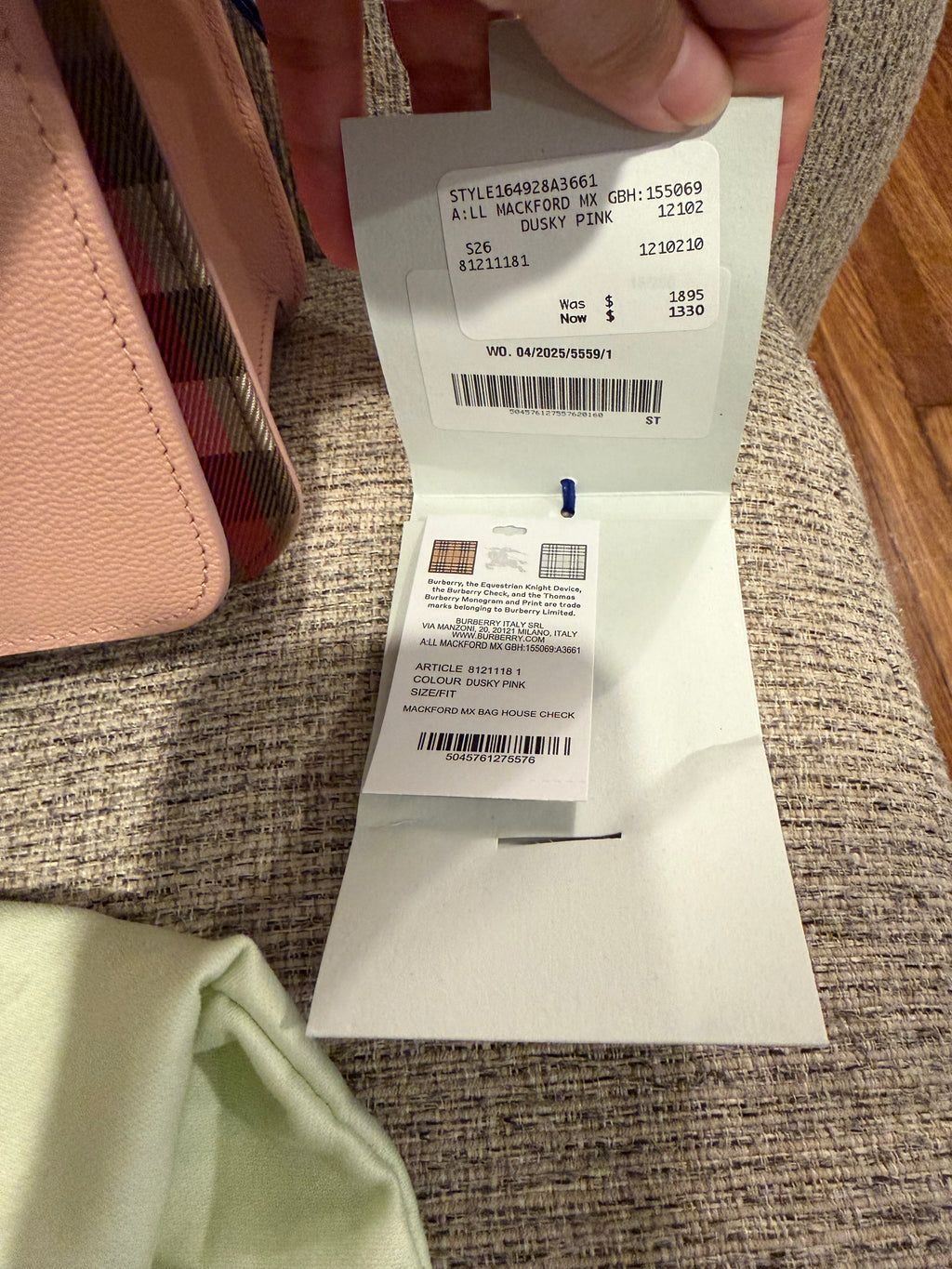 Burberry Pink Medium Crossbody Pink