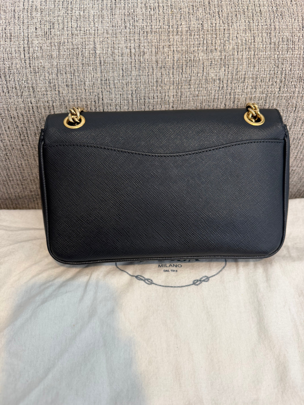 Prada Saffiano Flap Chain Bag