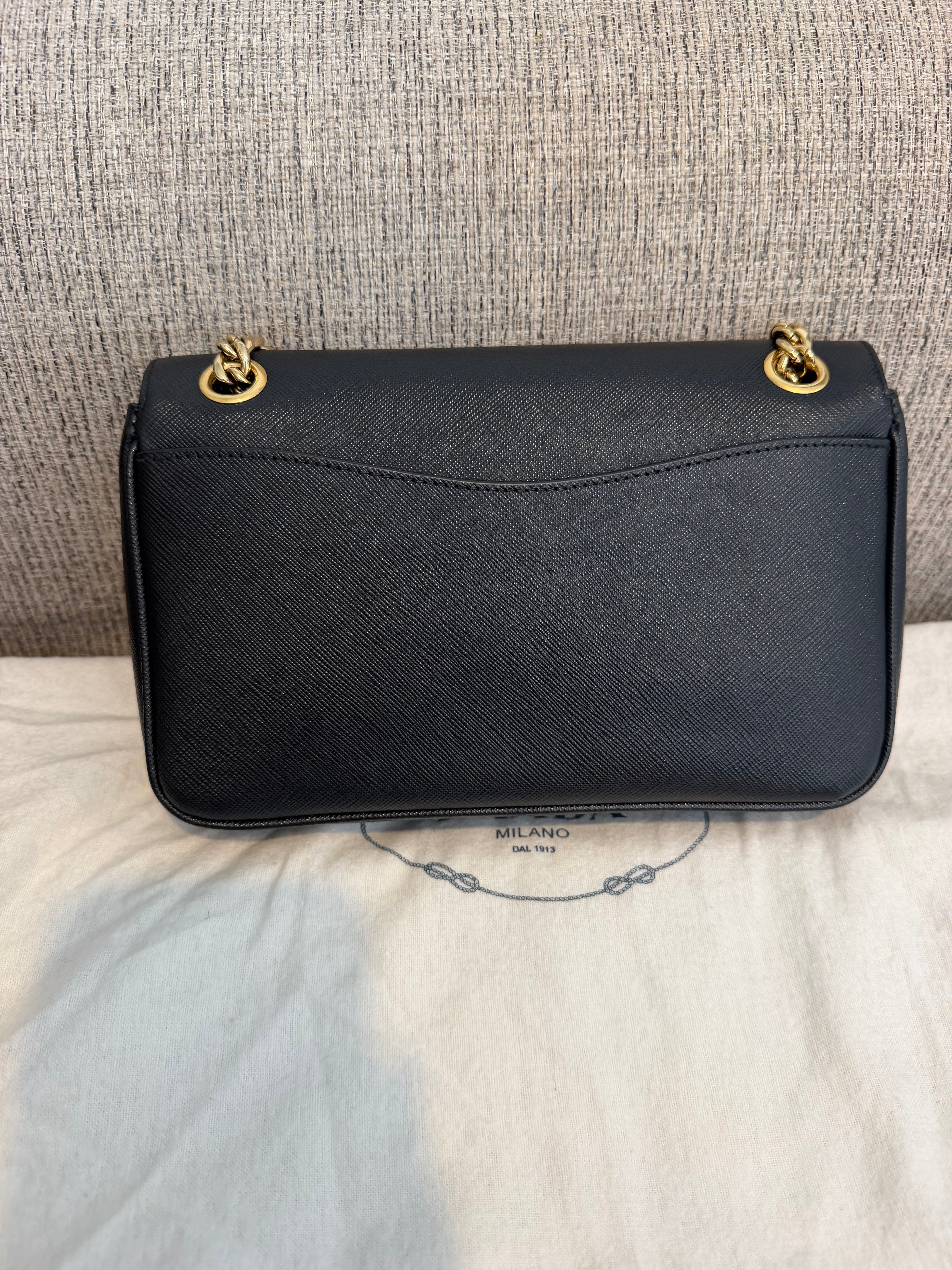 Prada Saffiano Flap Chain Bag