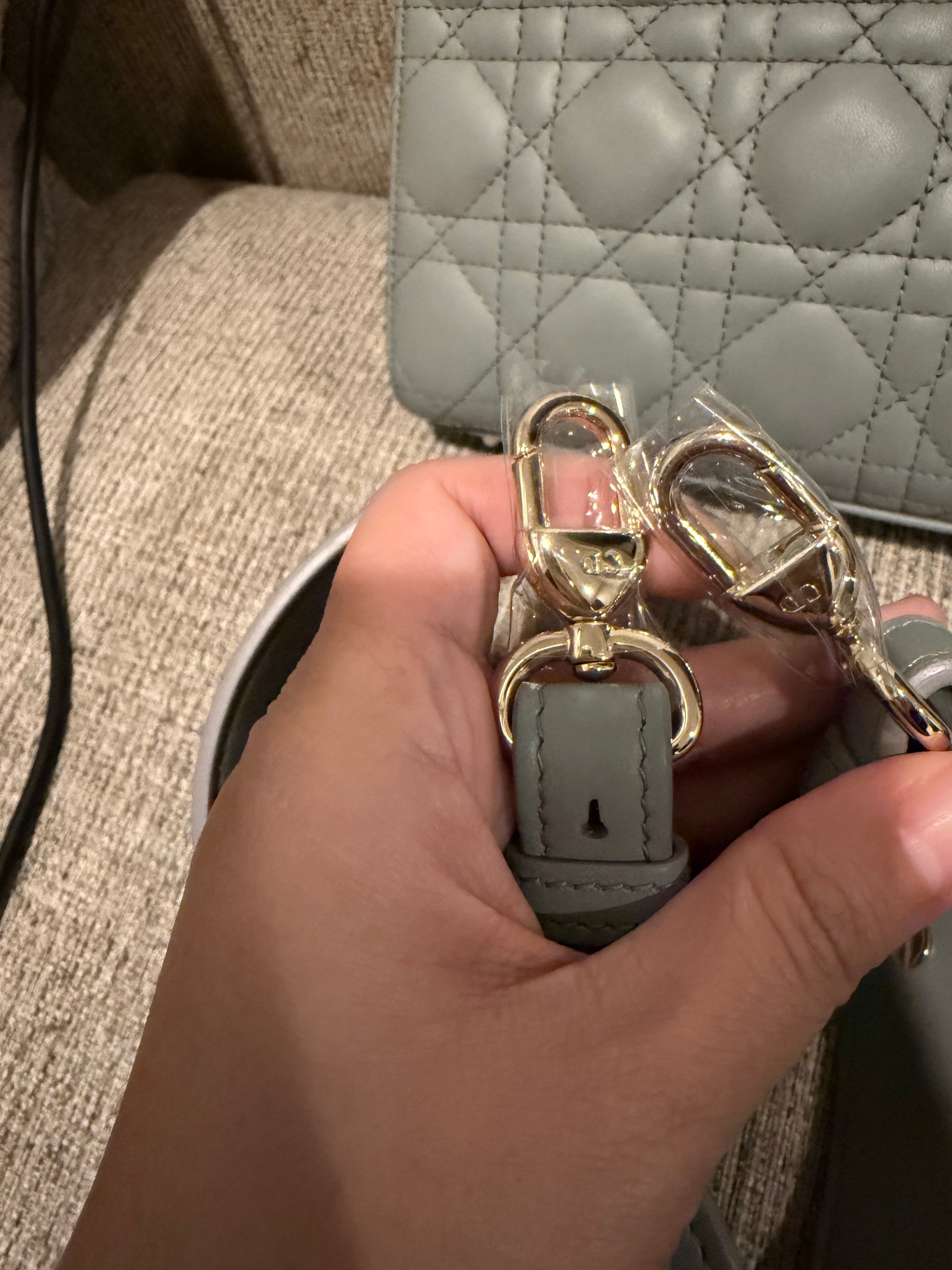 Lady Dior Small Grey ABC