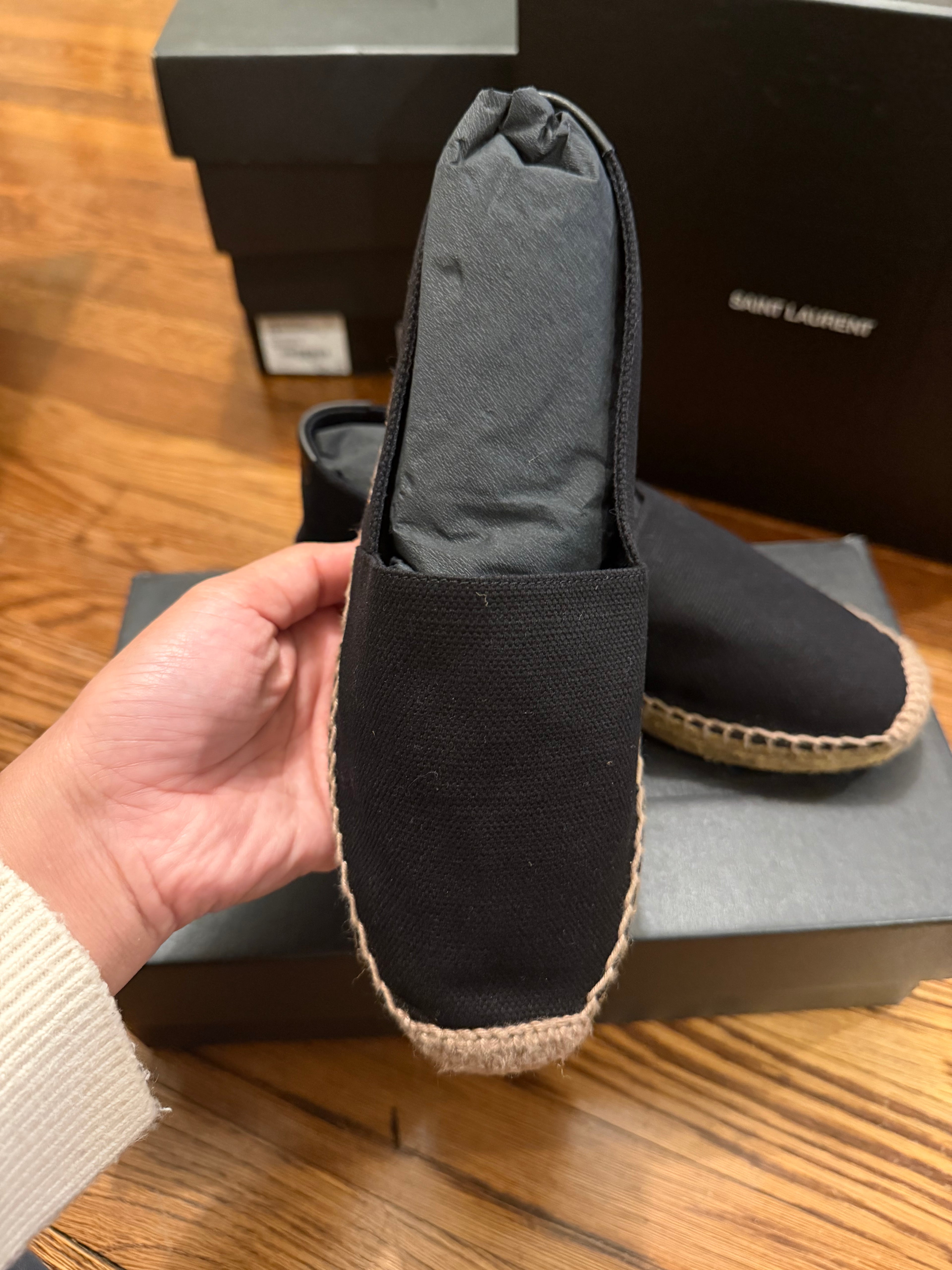 YSL Espadrilles Black