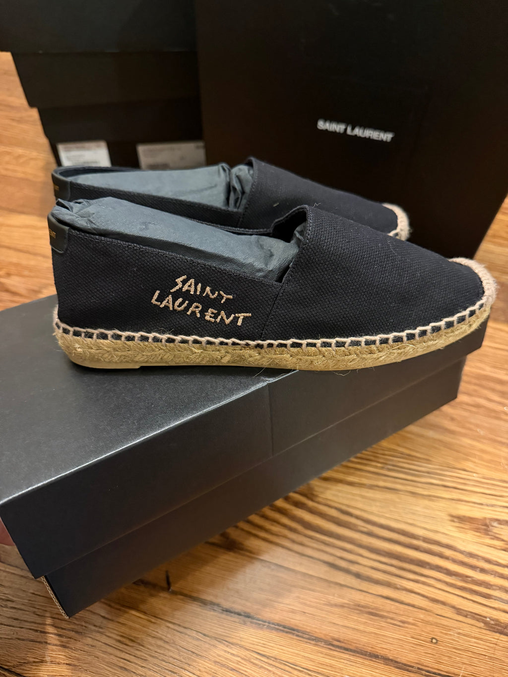 YSL Espadrilles Black