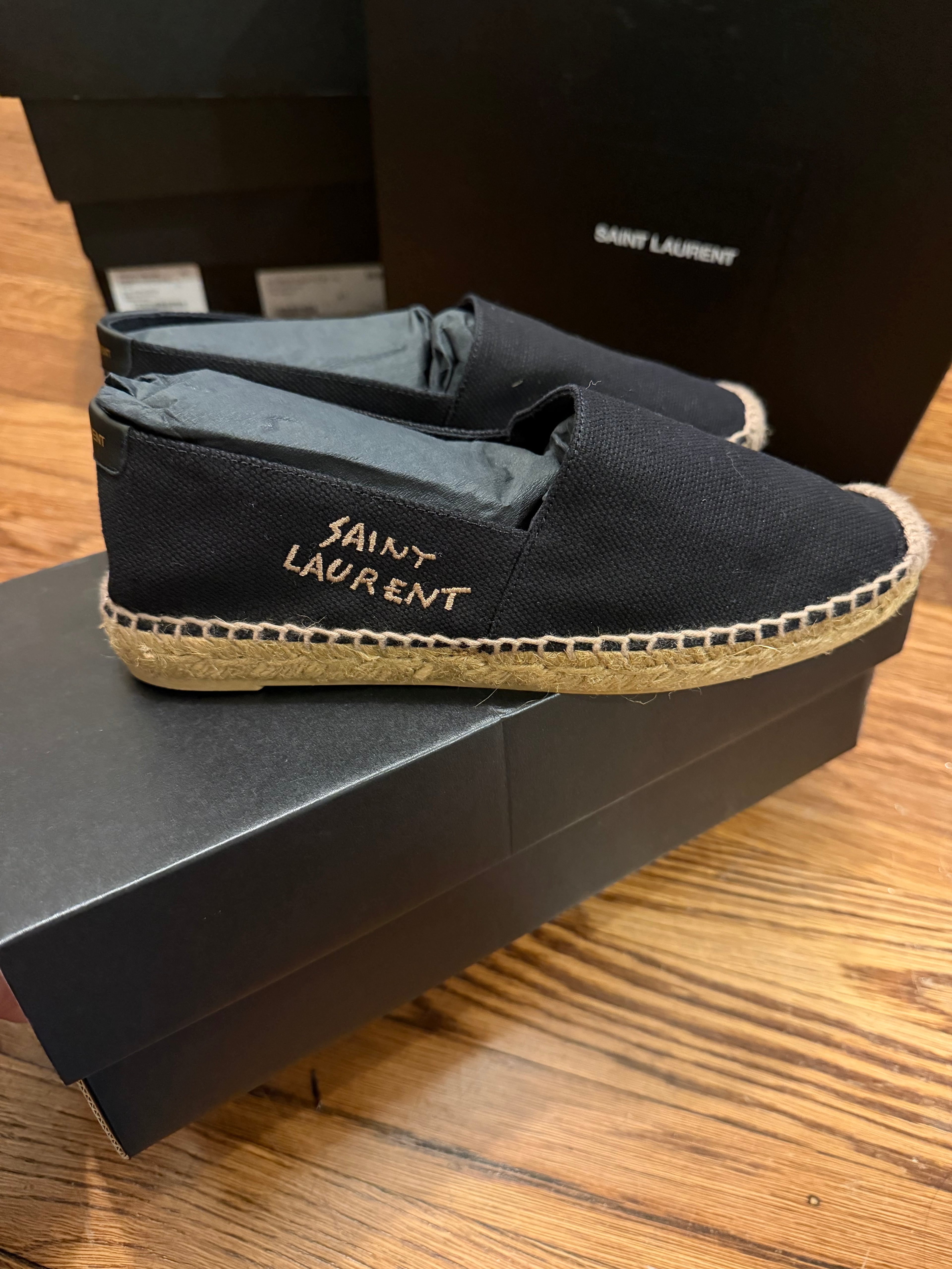 YSL Espadrilles Black