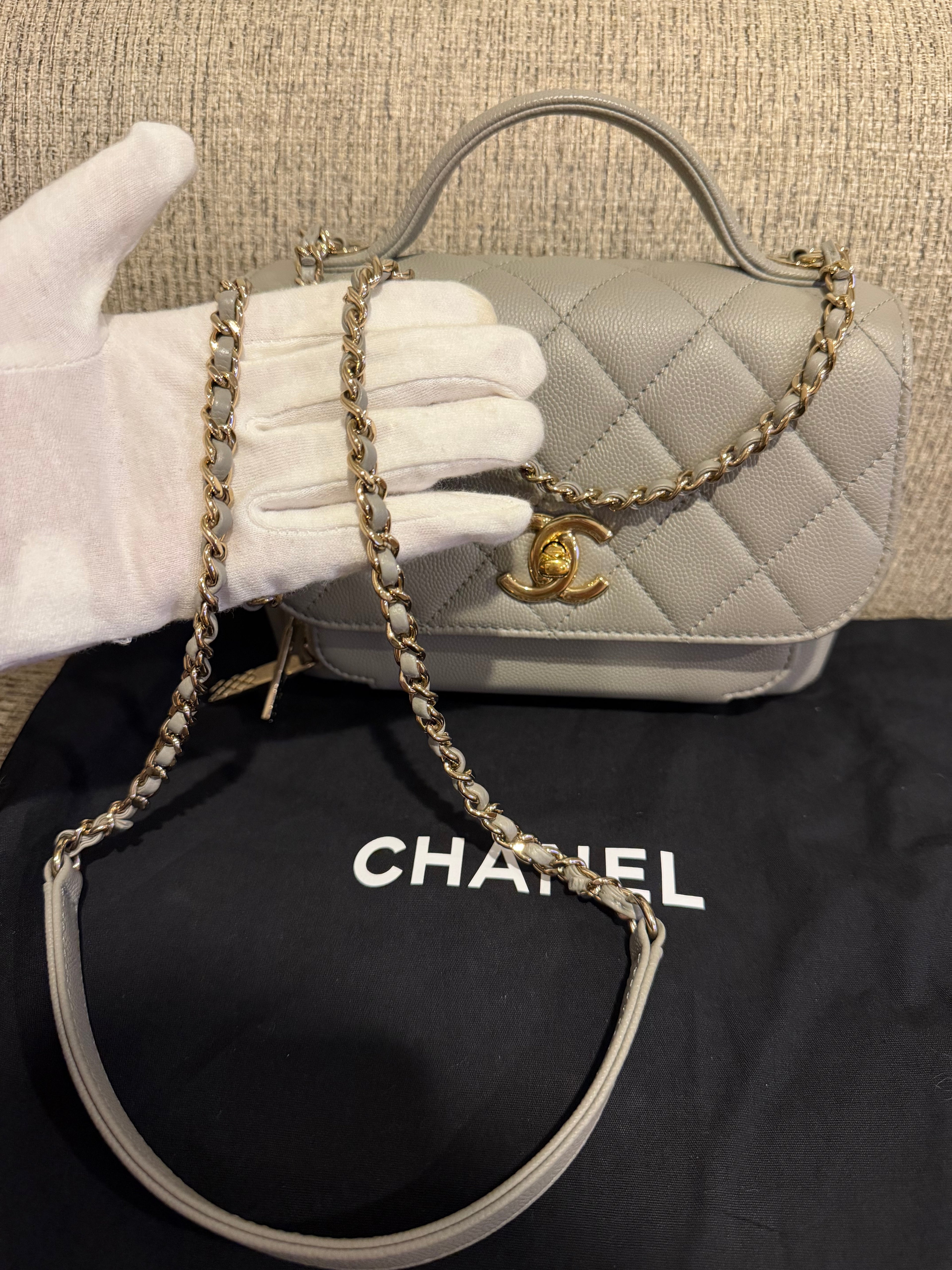 Chanel Business Affinity Grey Small