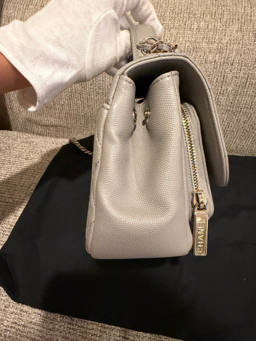 Chanel Business Affinity Grey Small