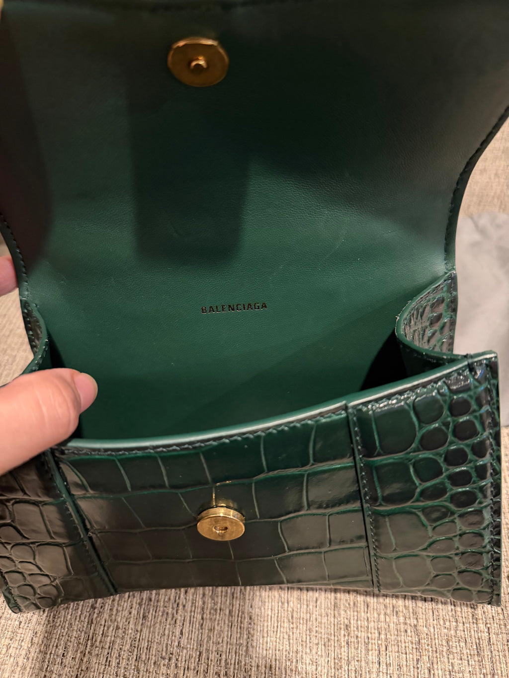 Balenciaga Hourglass Croc XS