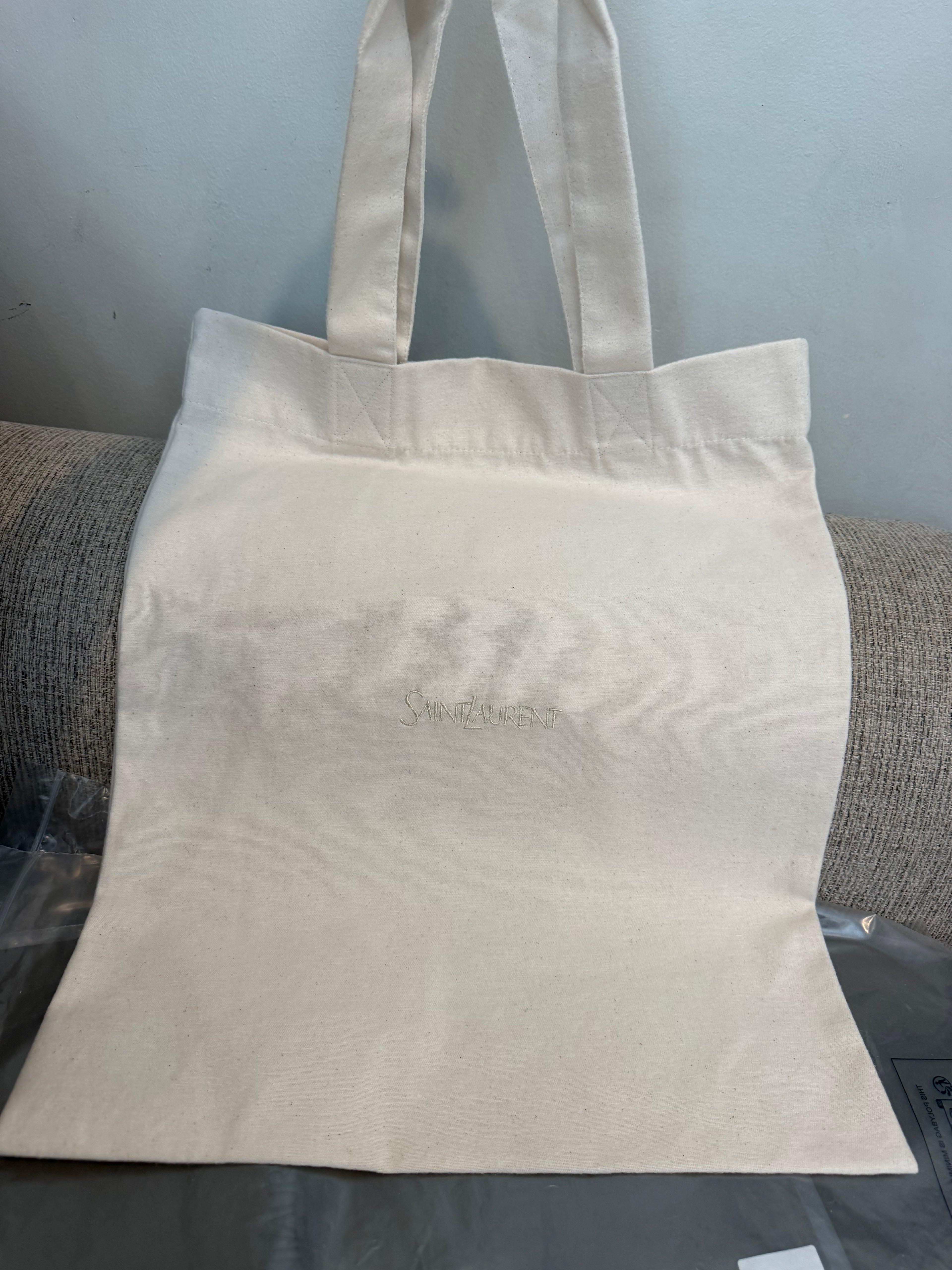 YSL Beige Tote Bag