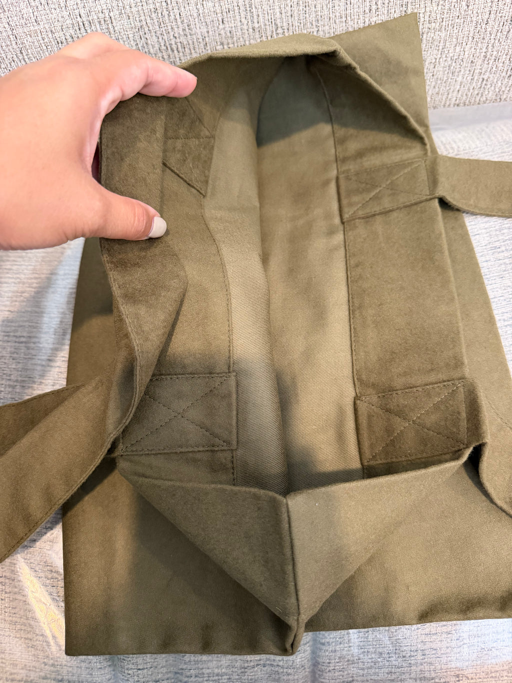 YSL KHAKI Toe bag