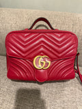 Gucci Marmont Vanity Red Sherry Line Strap