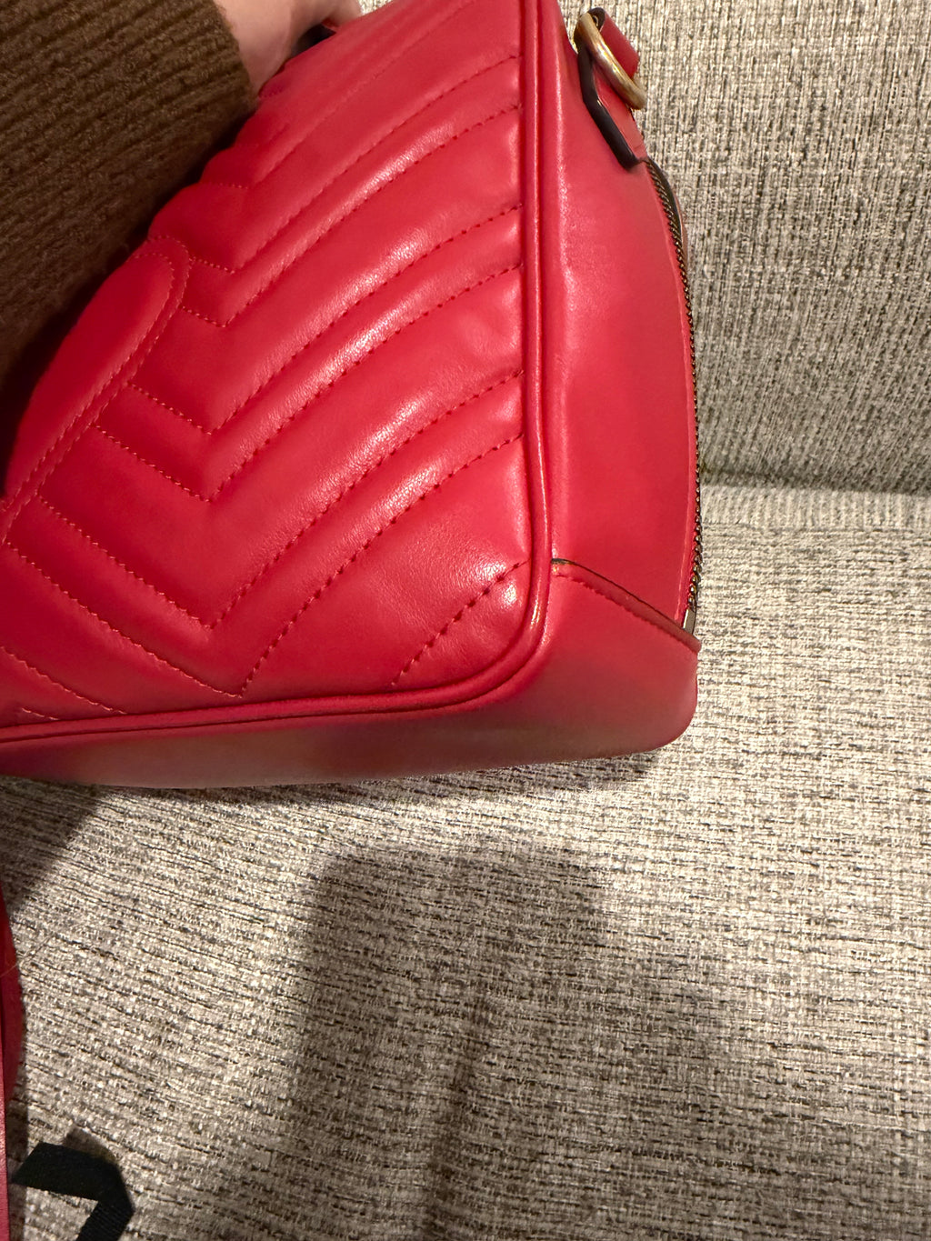 Gucci Marmont Vanity Red Sherry Line Strap