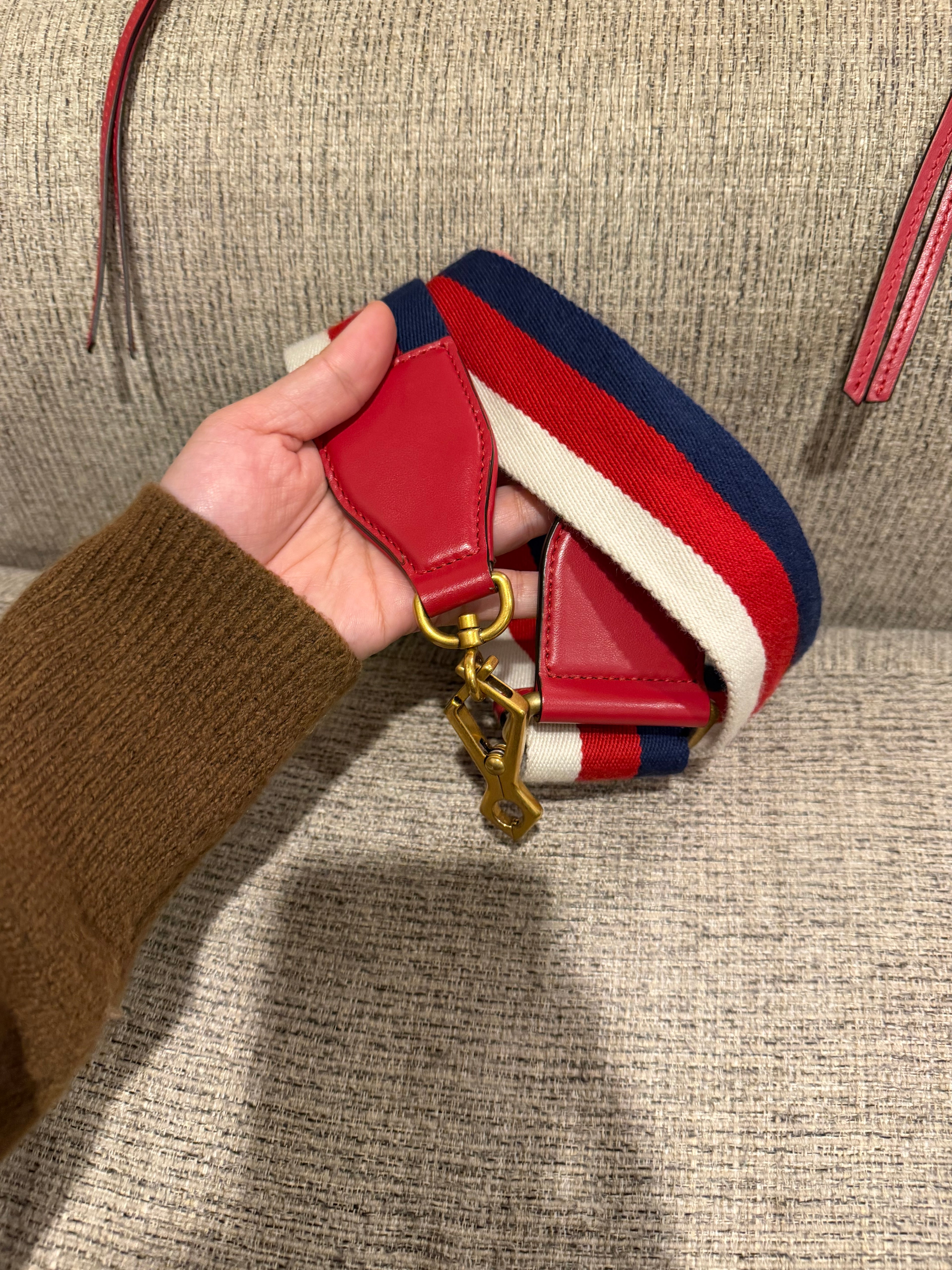 Gucci Marmont Vanity Red Sherry Line Strap