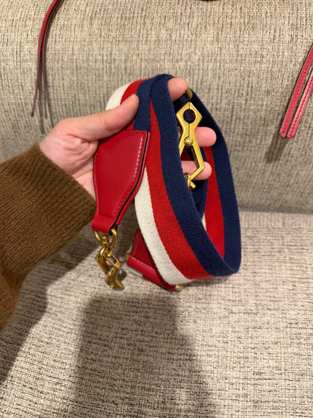 Gucci Marmont Vanity Red Sherry Line Strap