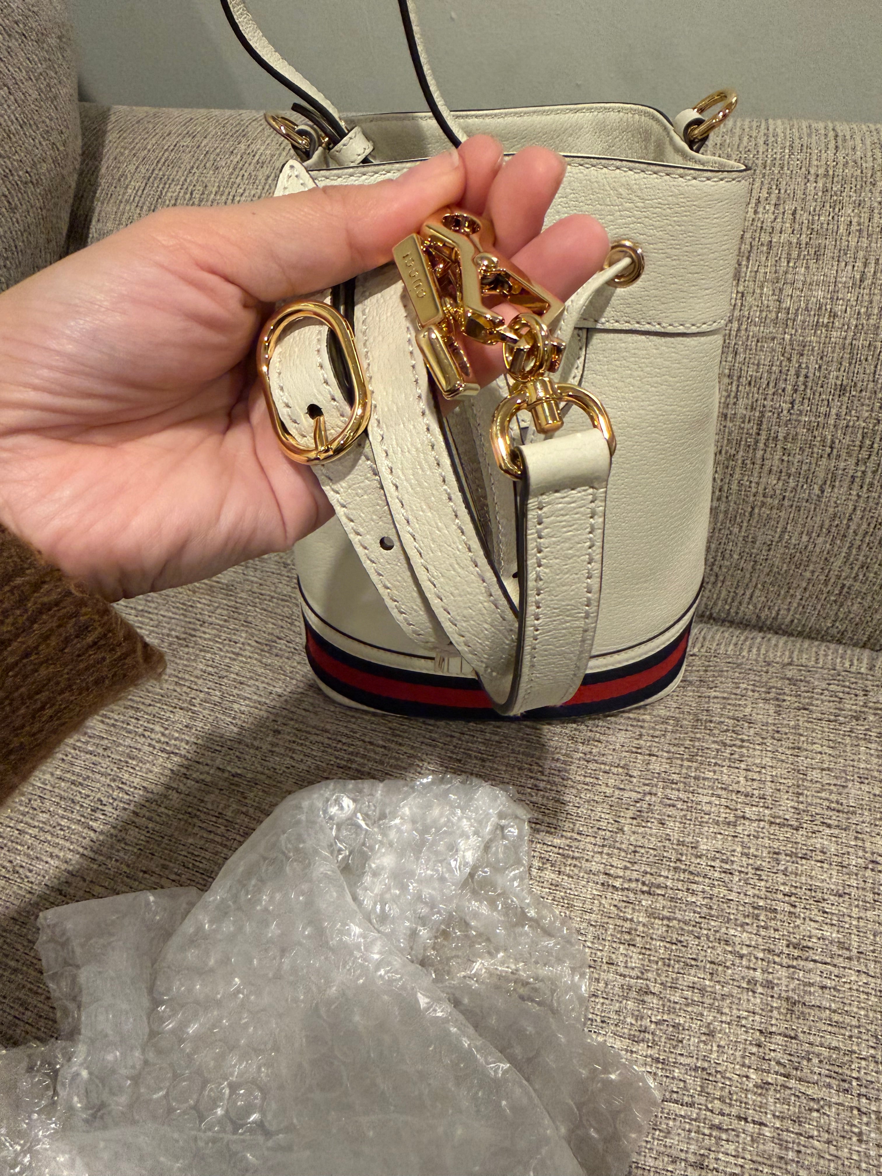 Gucci White Bucket Bag