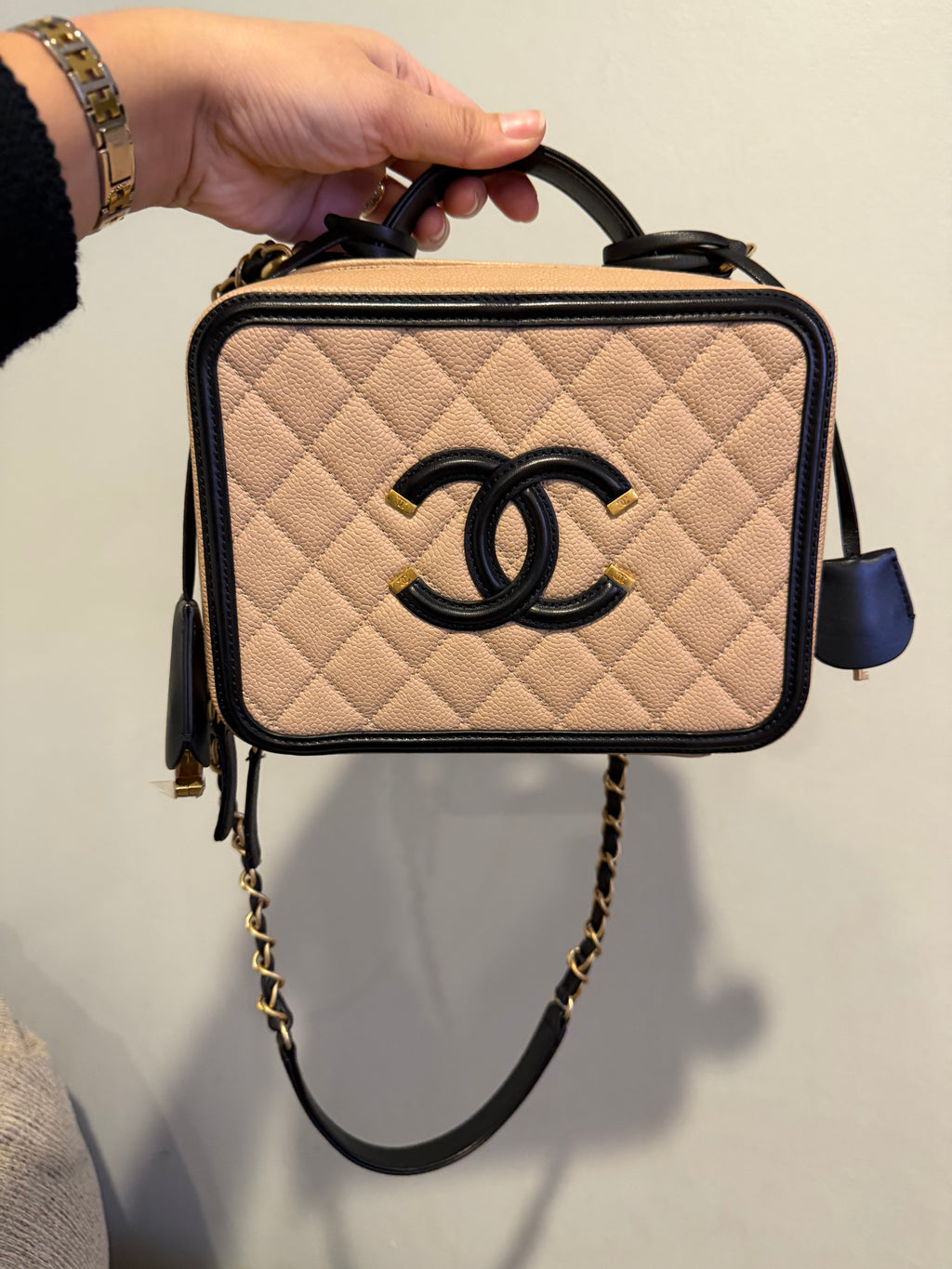 Chanel Filigree Vanity Bicolor