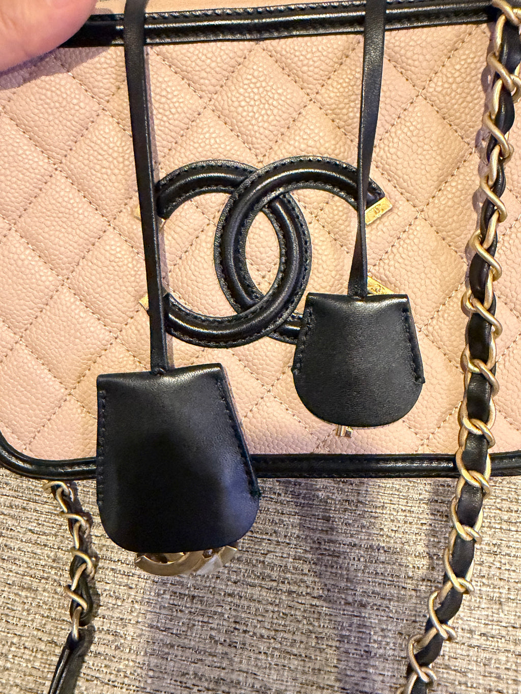 Chanel Filigree Vanity Bicolor