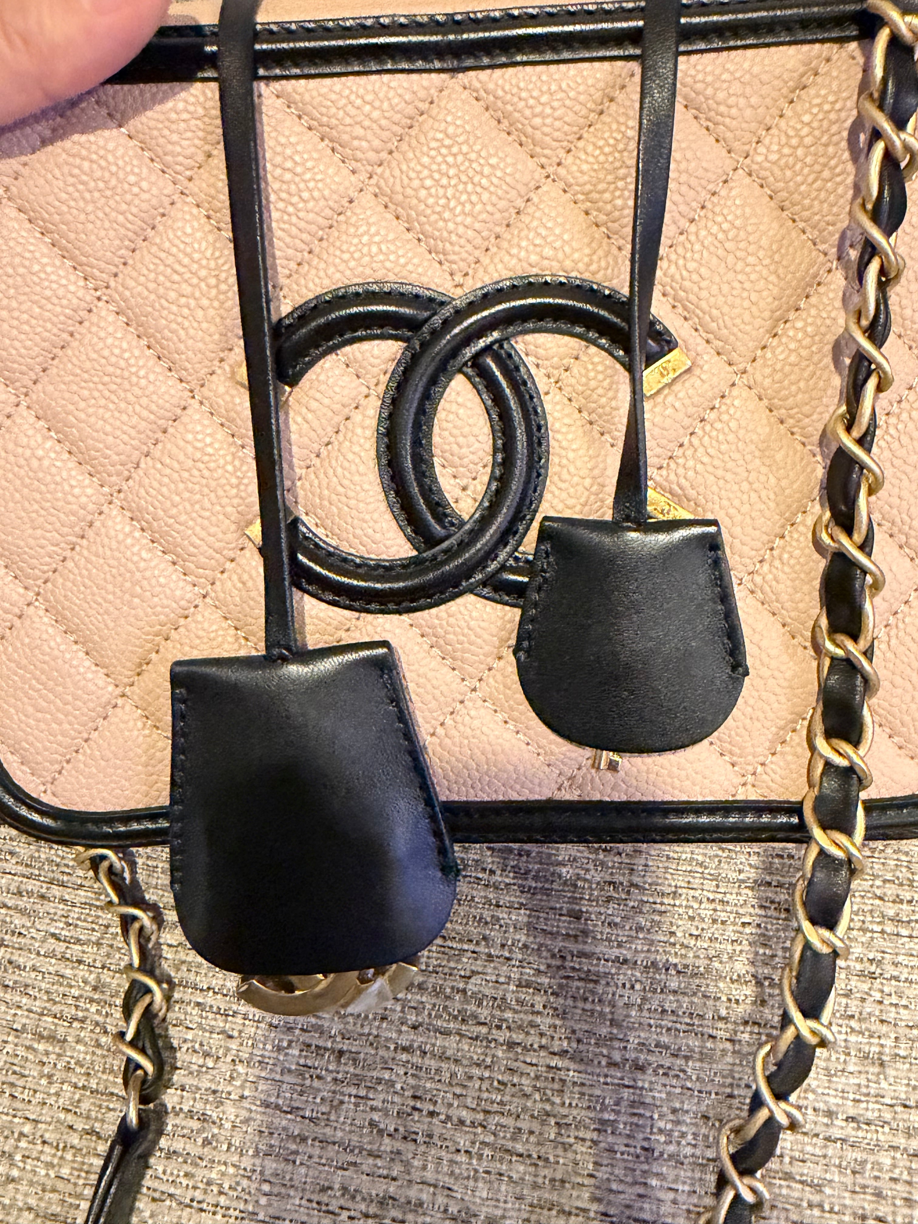 Chanel Filigree Vanity Bicolor