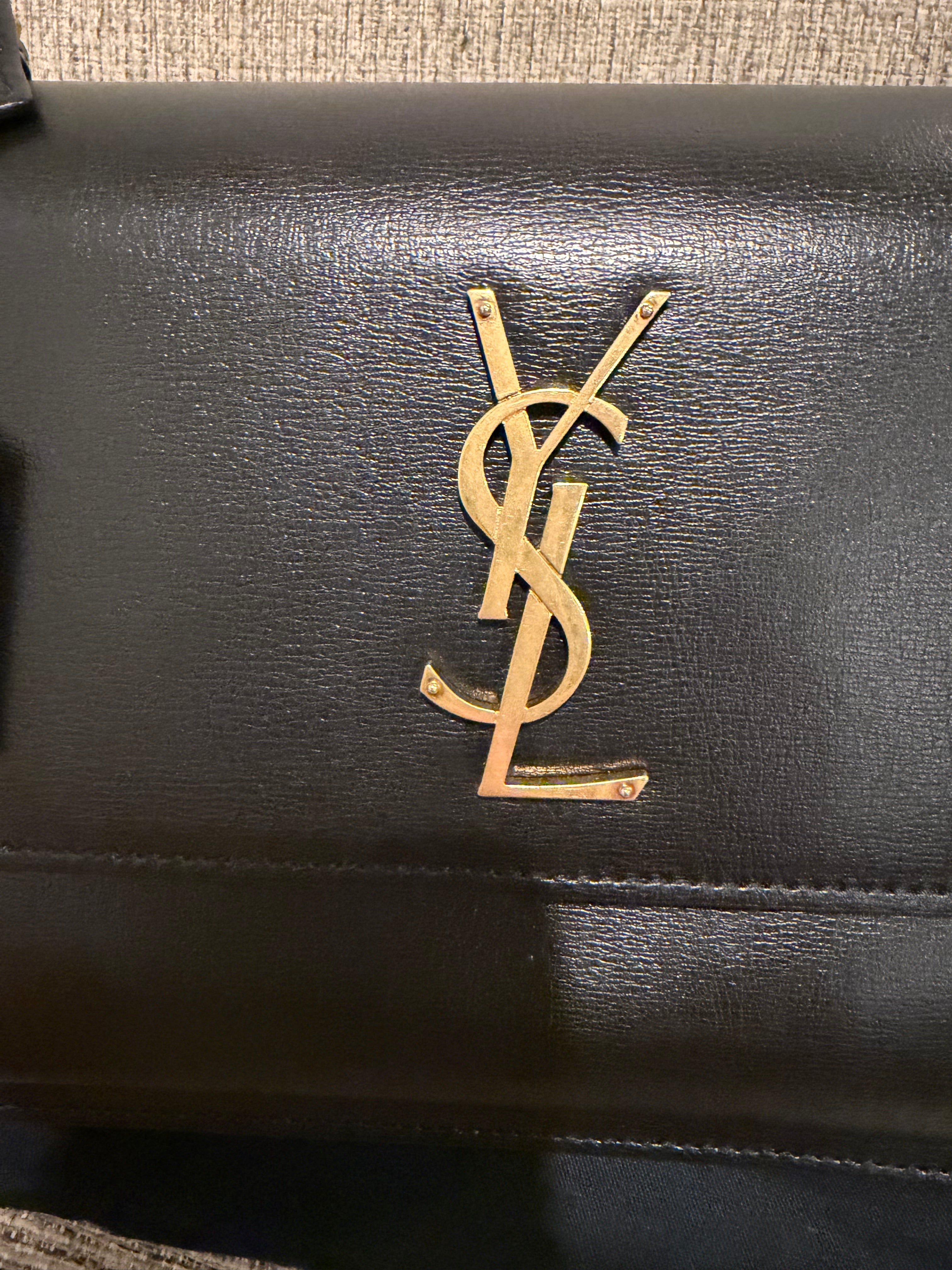 YSL Sunset Medium Black GHW