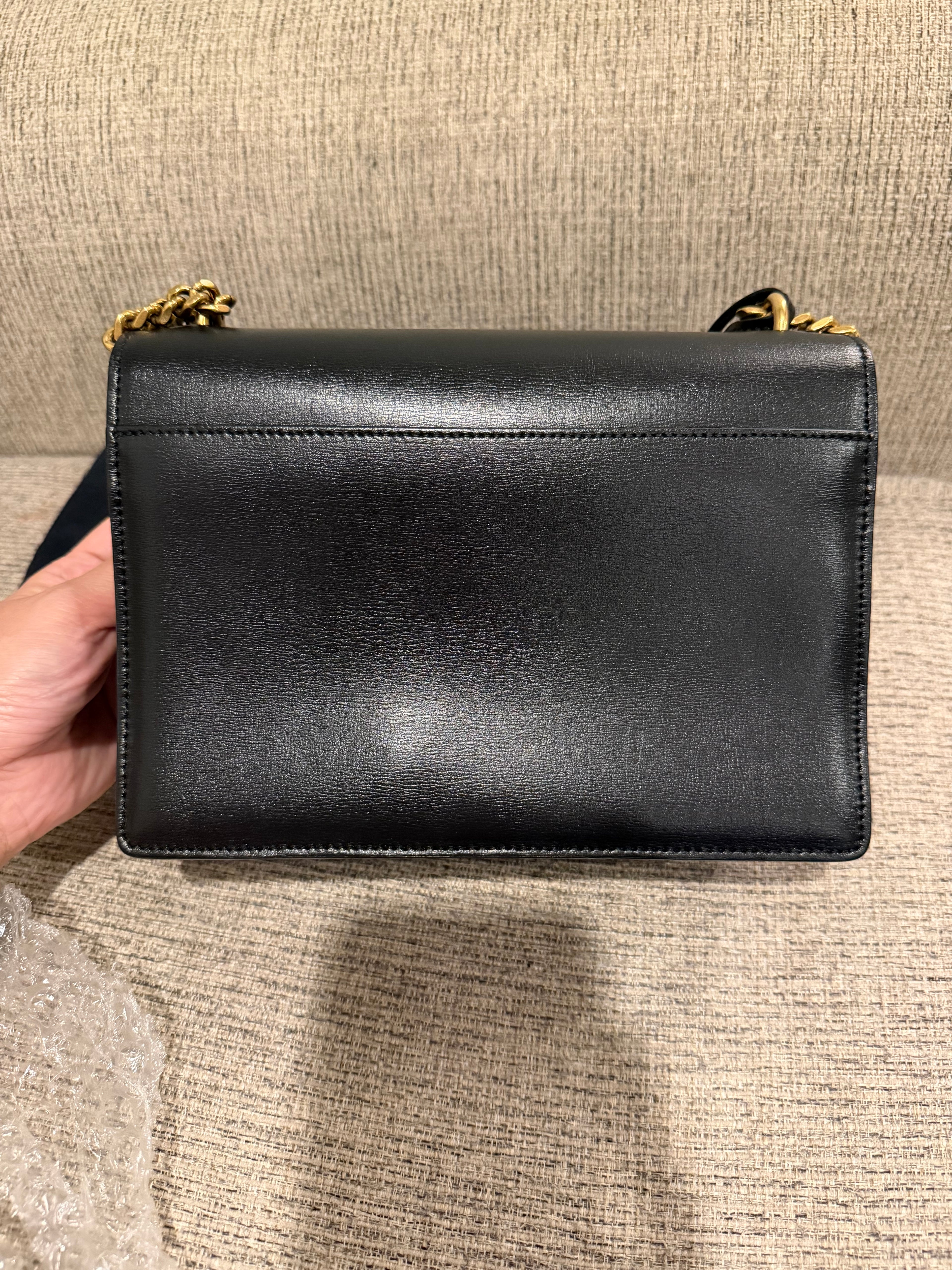 YSL Sunset Medium Black GHW