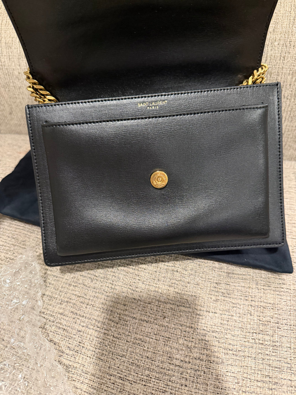YSL Sunset Medium Black GHW