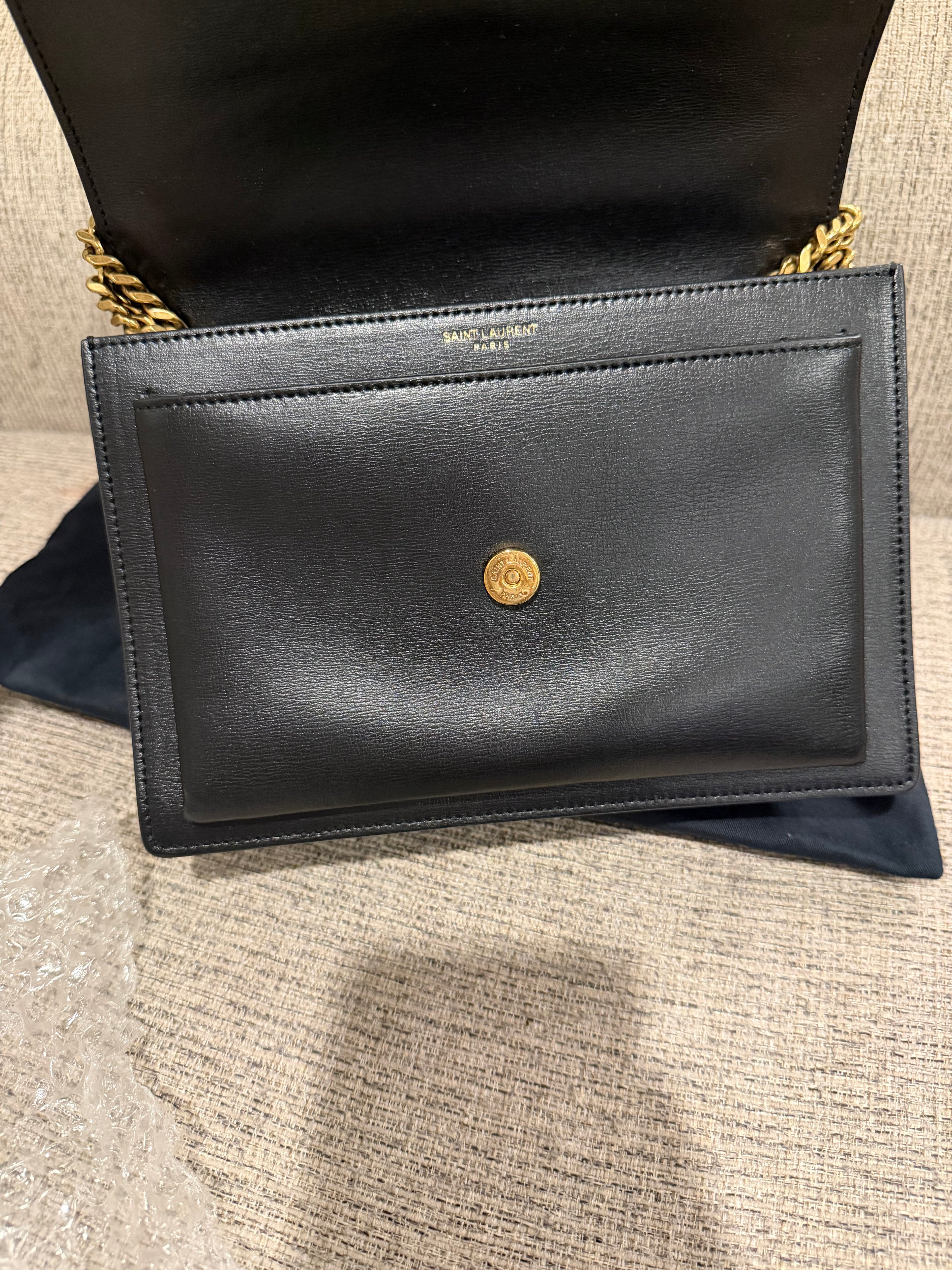 YSL Sunset Medium Black GHW