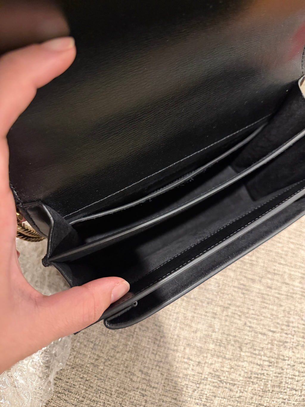 YSL Sunset Medium Black GHW