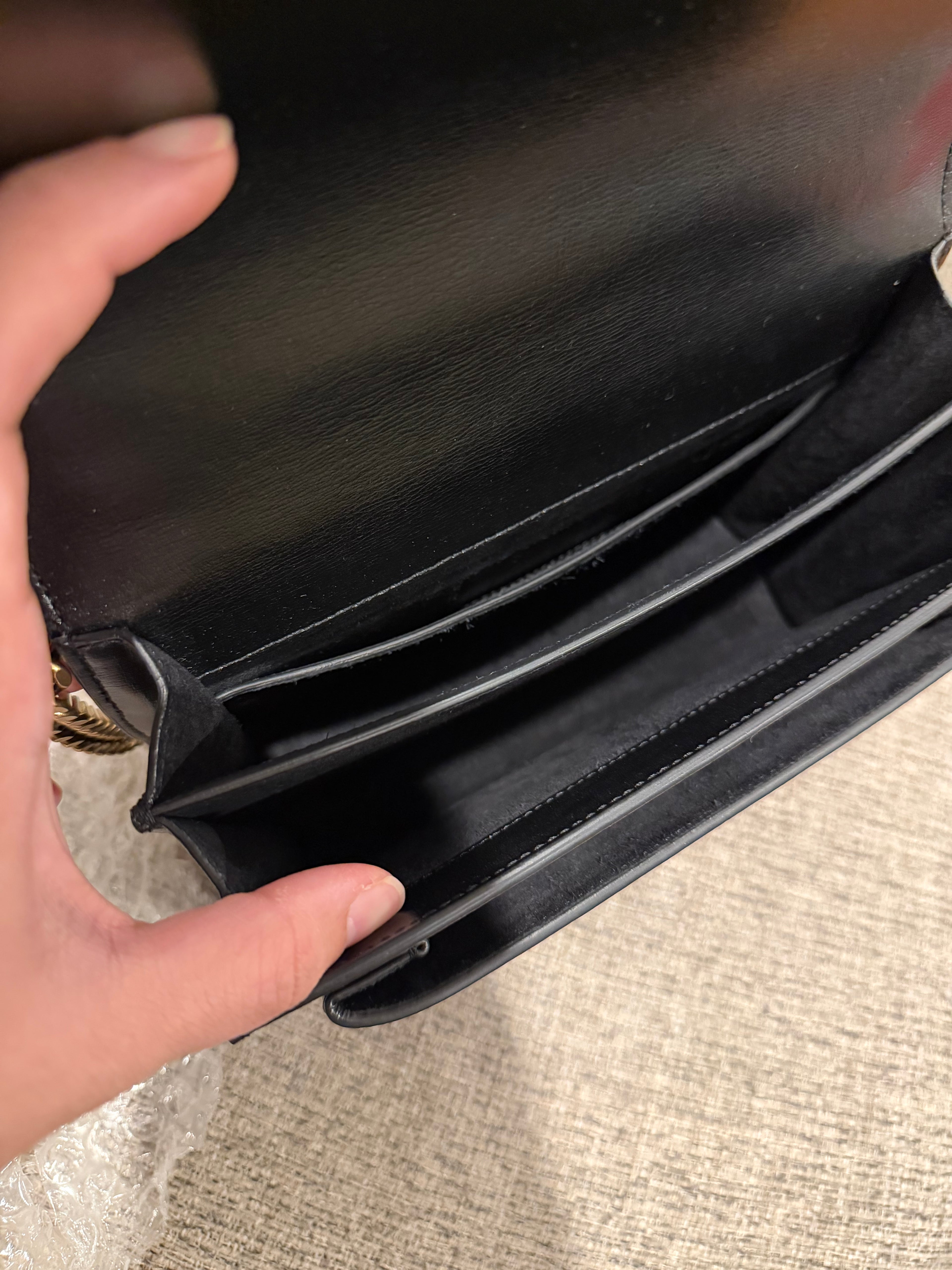 YSL Sunset Medium Black GHW