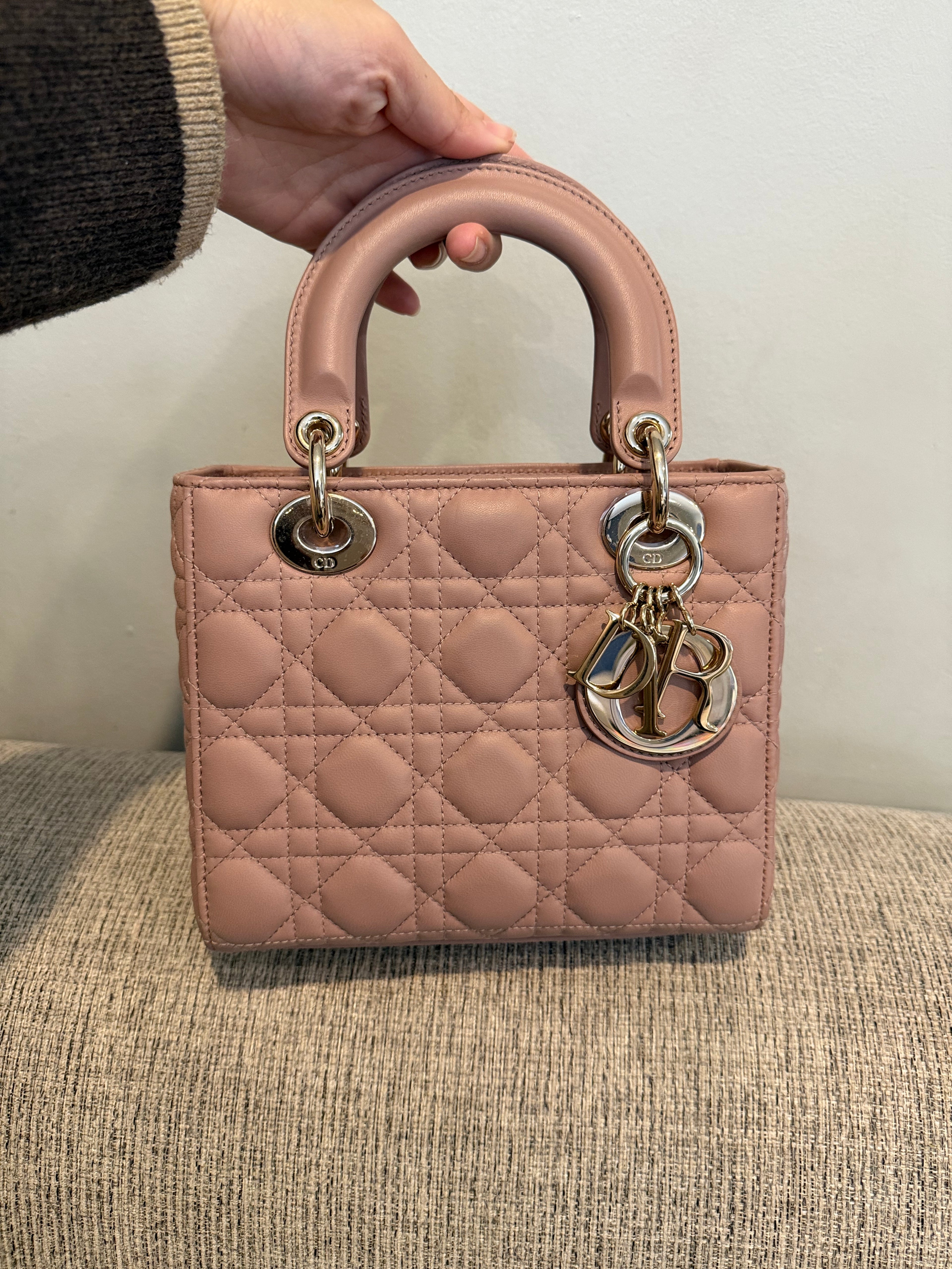 Lady Dior Small Matte Blush
