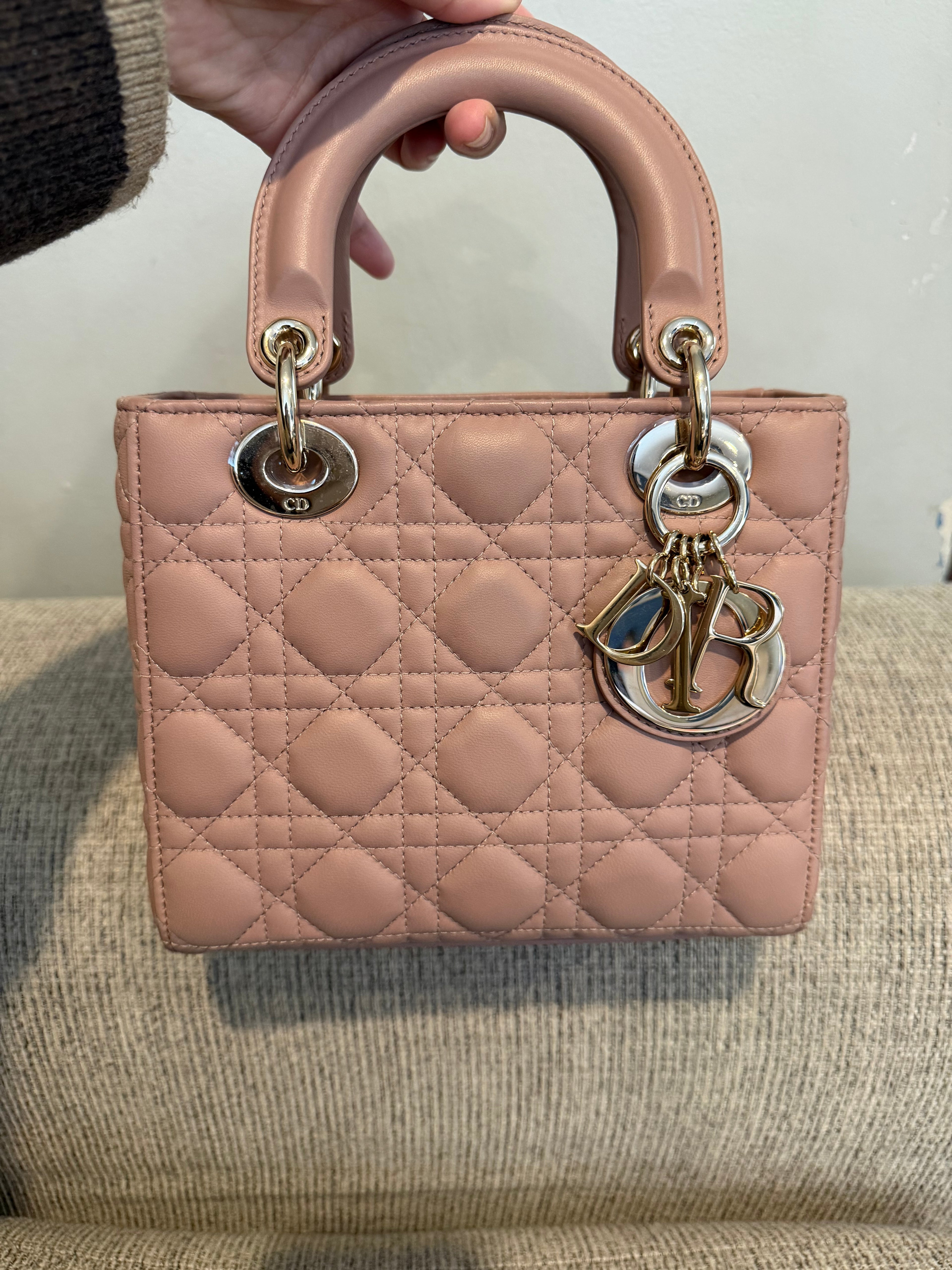 Lady Dior Small Matte Blush