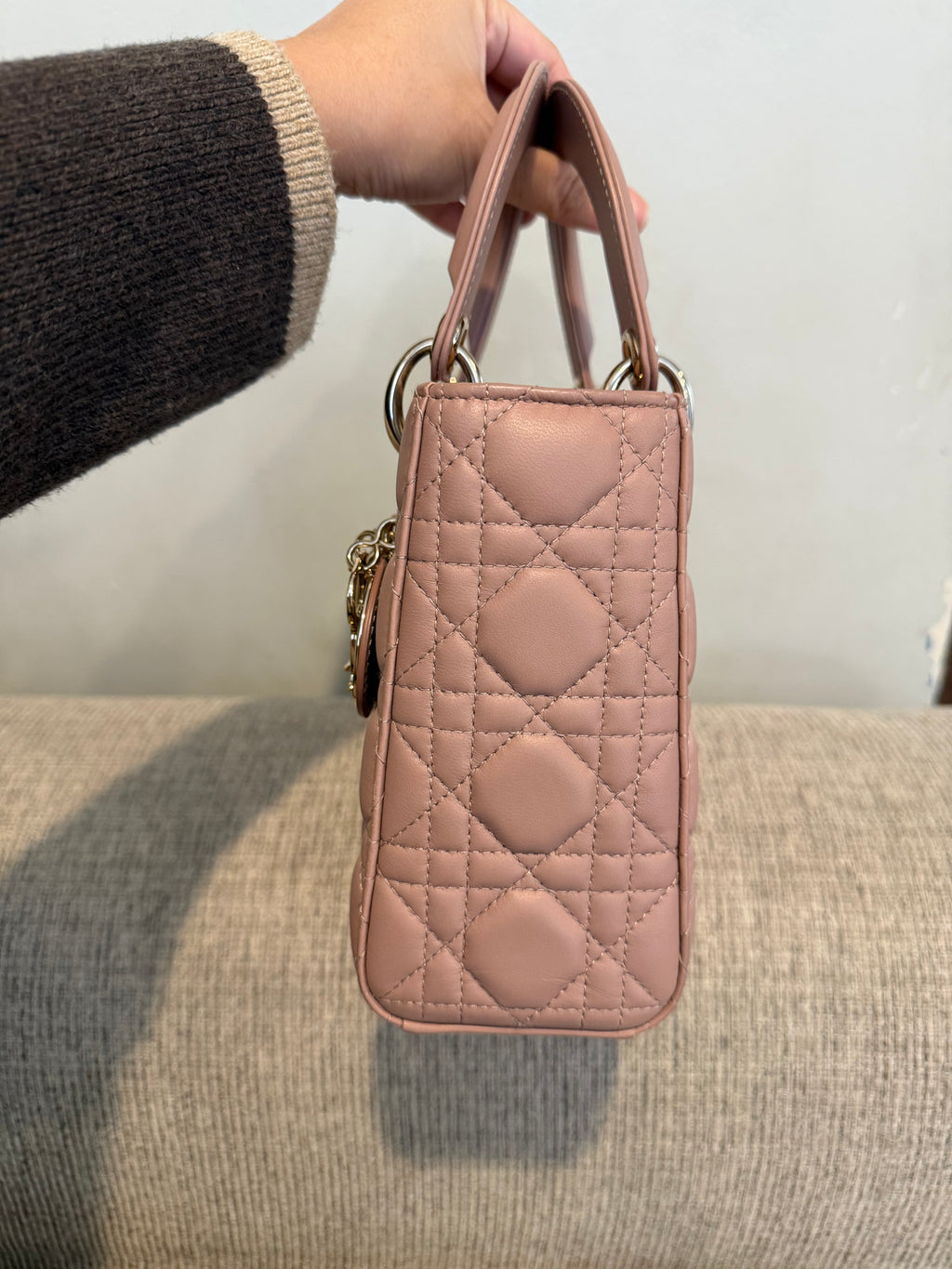Lady Dior Small Matte Blush