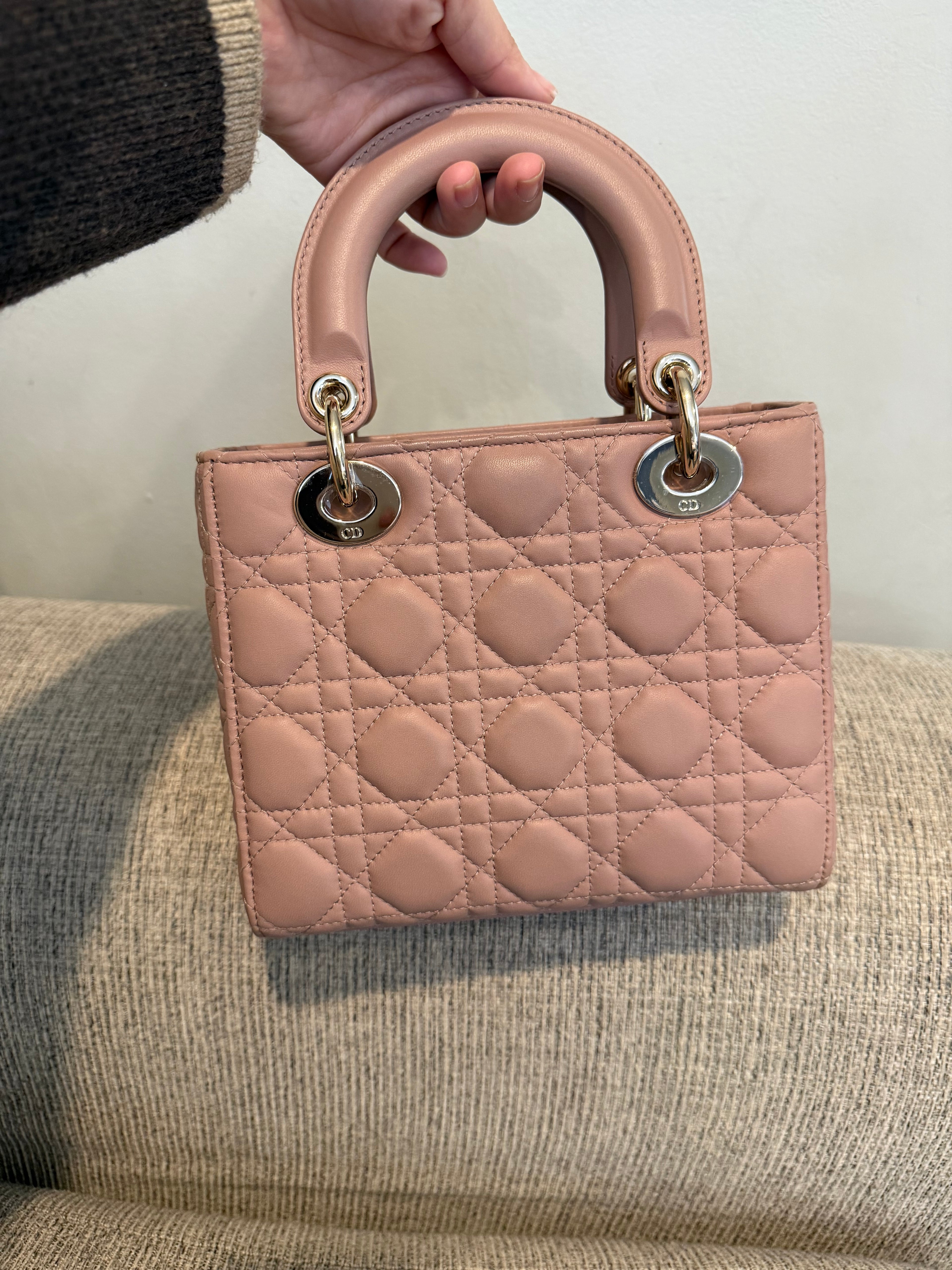 Lady Dior Small Matte Blush