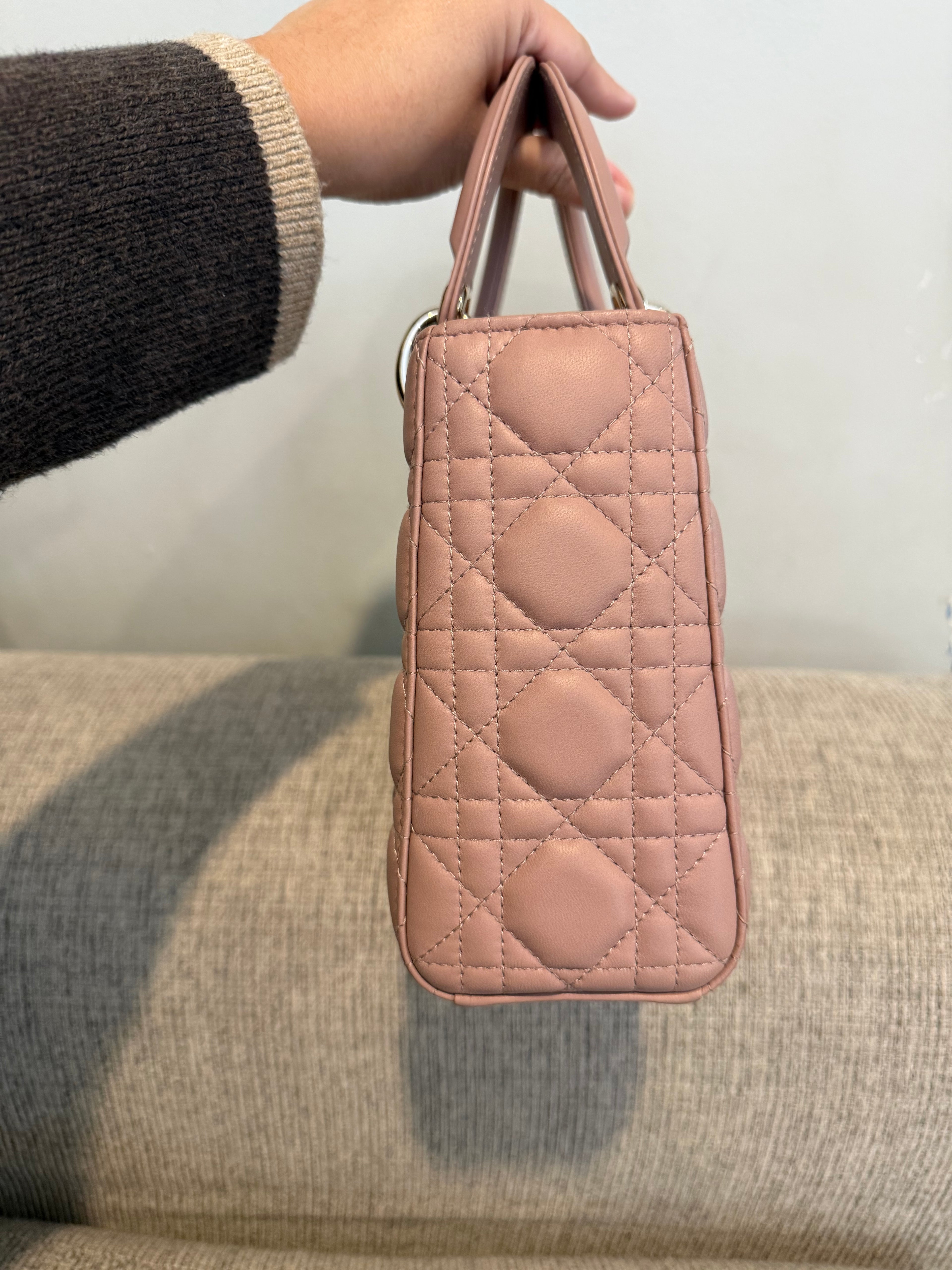 Lady Dior Small Matte Blush