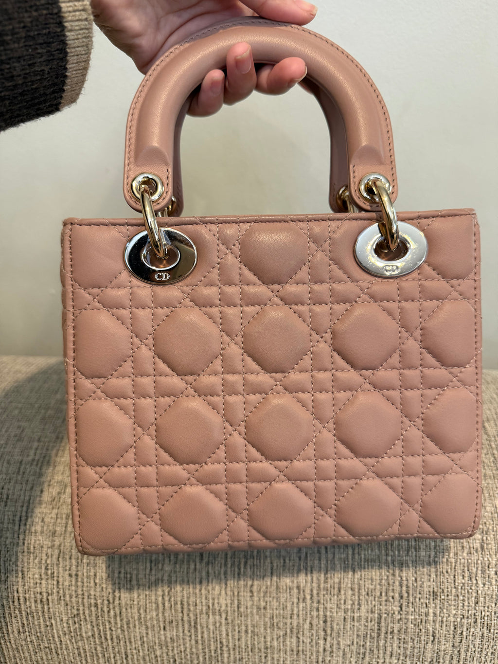 Lady Dior Small Matte Blush