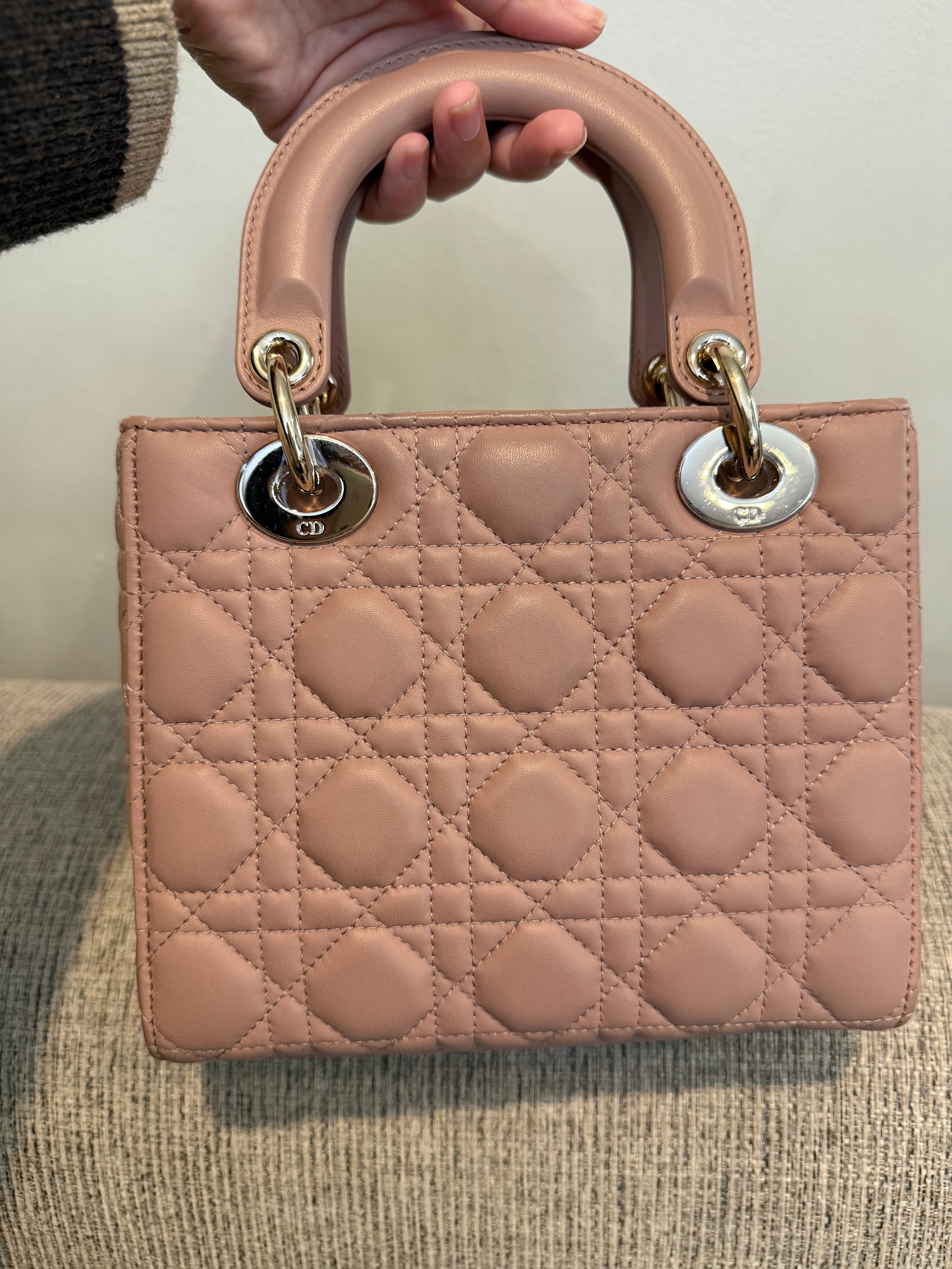 Lady Dior Small Matte Blush