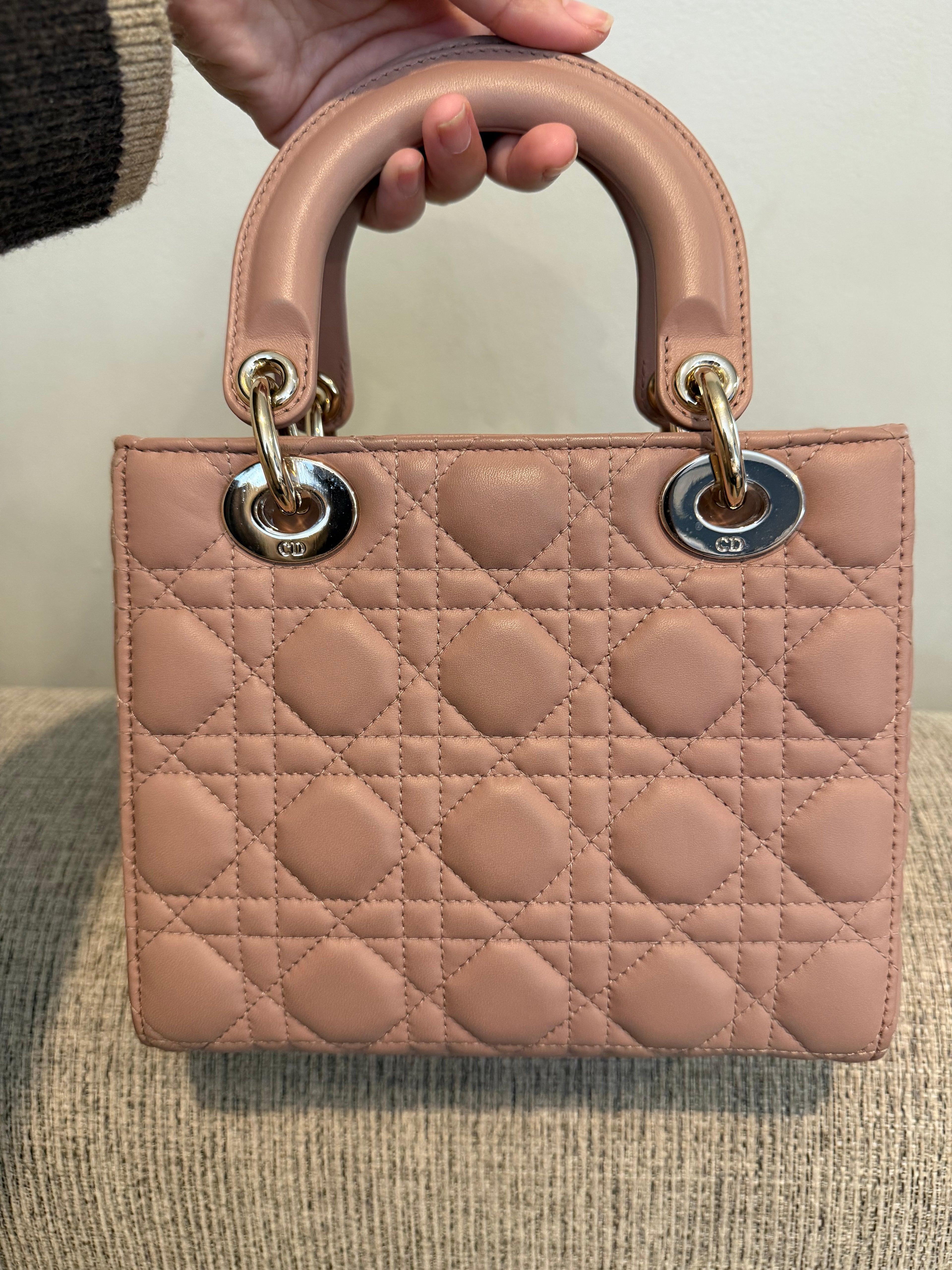 Lady Dior Small Matte Blush