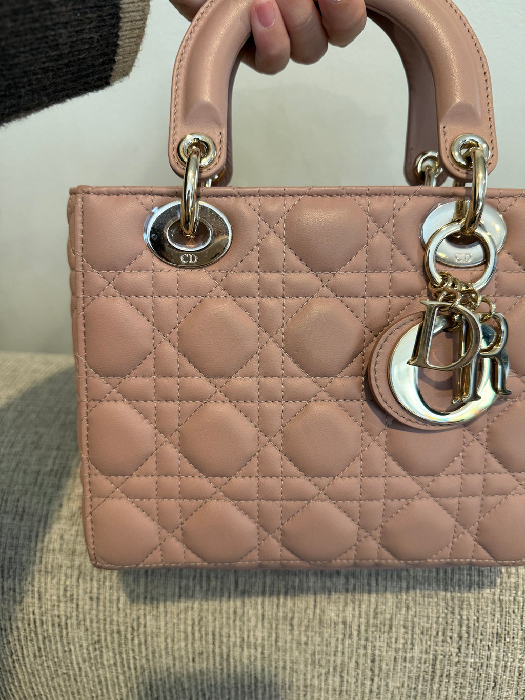 Lady Dior Small Matte Blush
