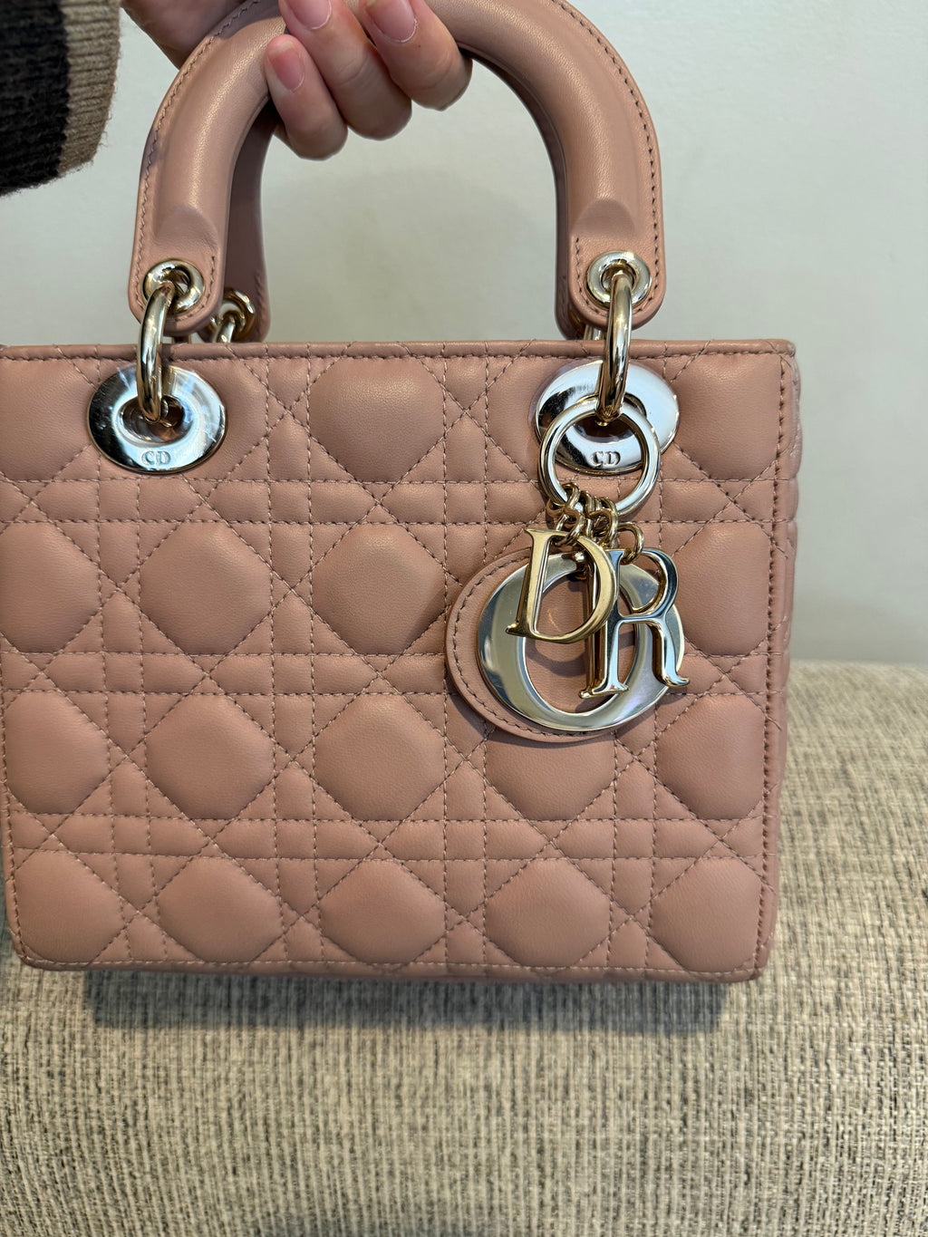 Lady Dior Small Matte Blush