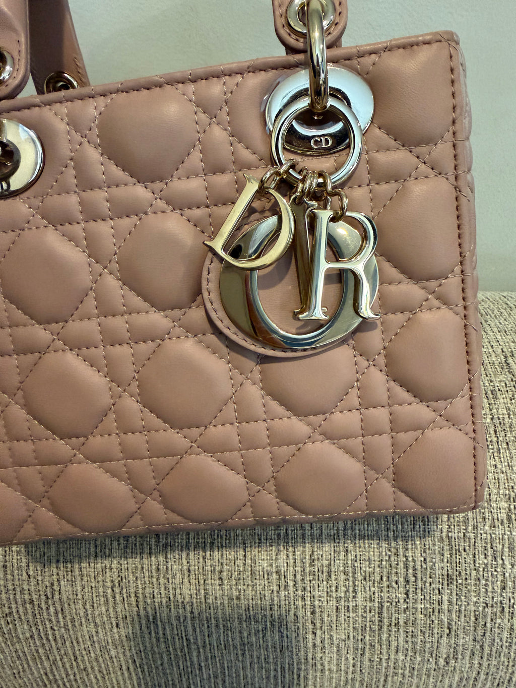 Lady Dior Small Matte Blush