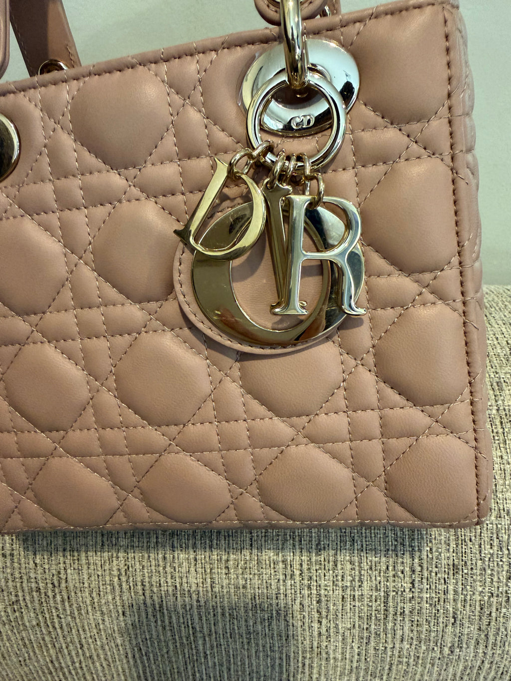 Lady Dior Small Matte Blush