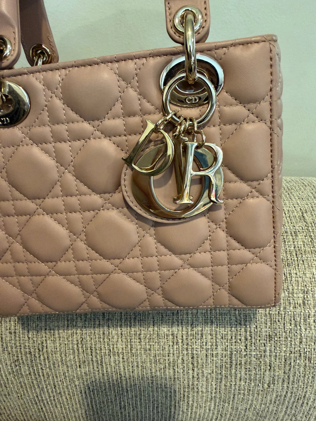 Lady Dior Small Matte Blush