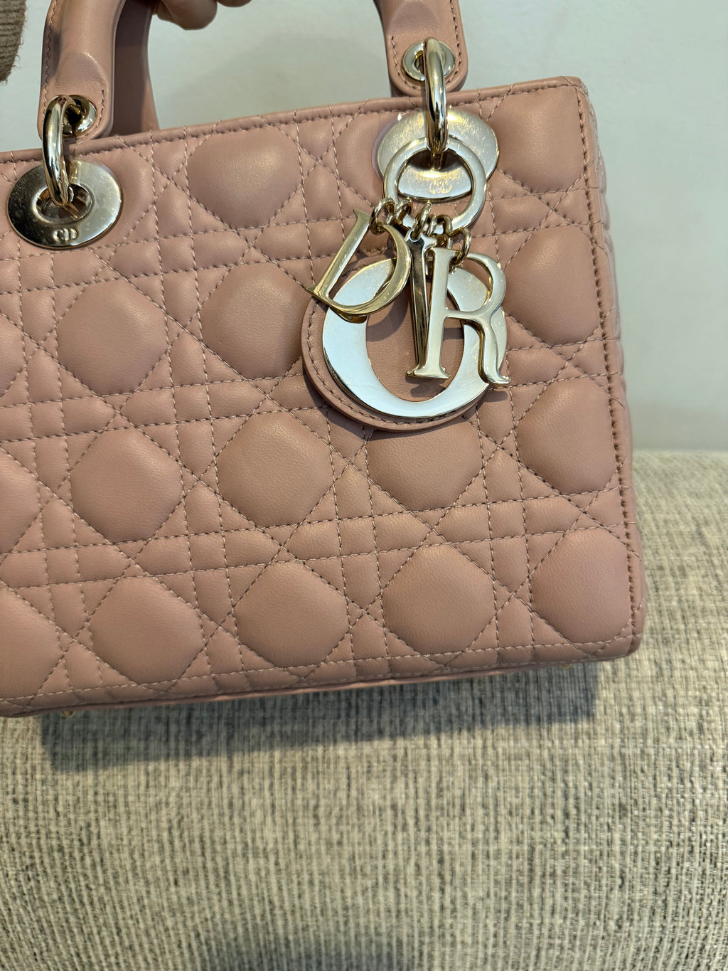 Lady Dior Small Matte Blush