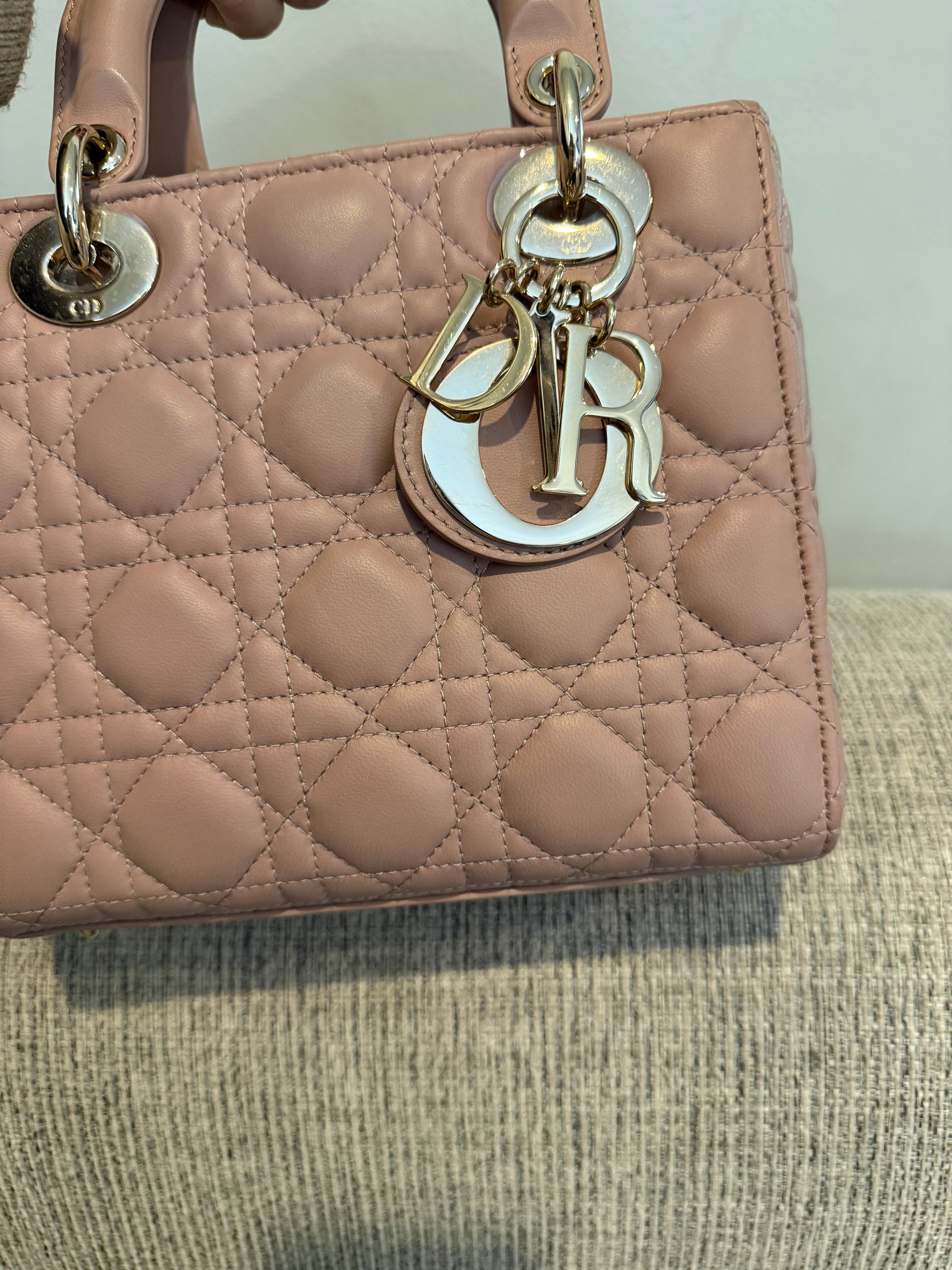 Lady Dior Small Matte Blush
