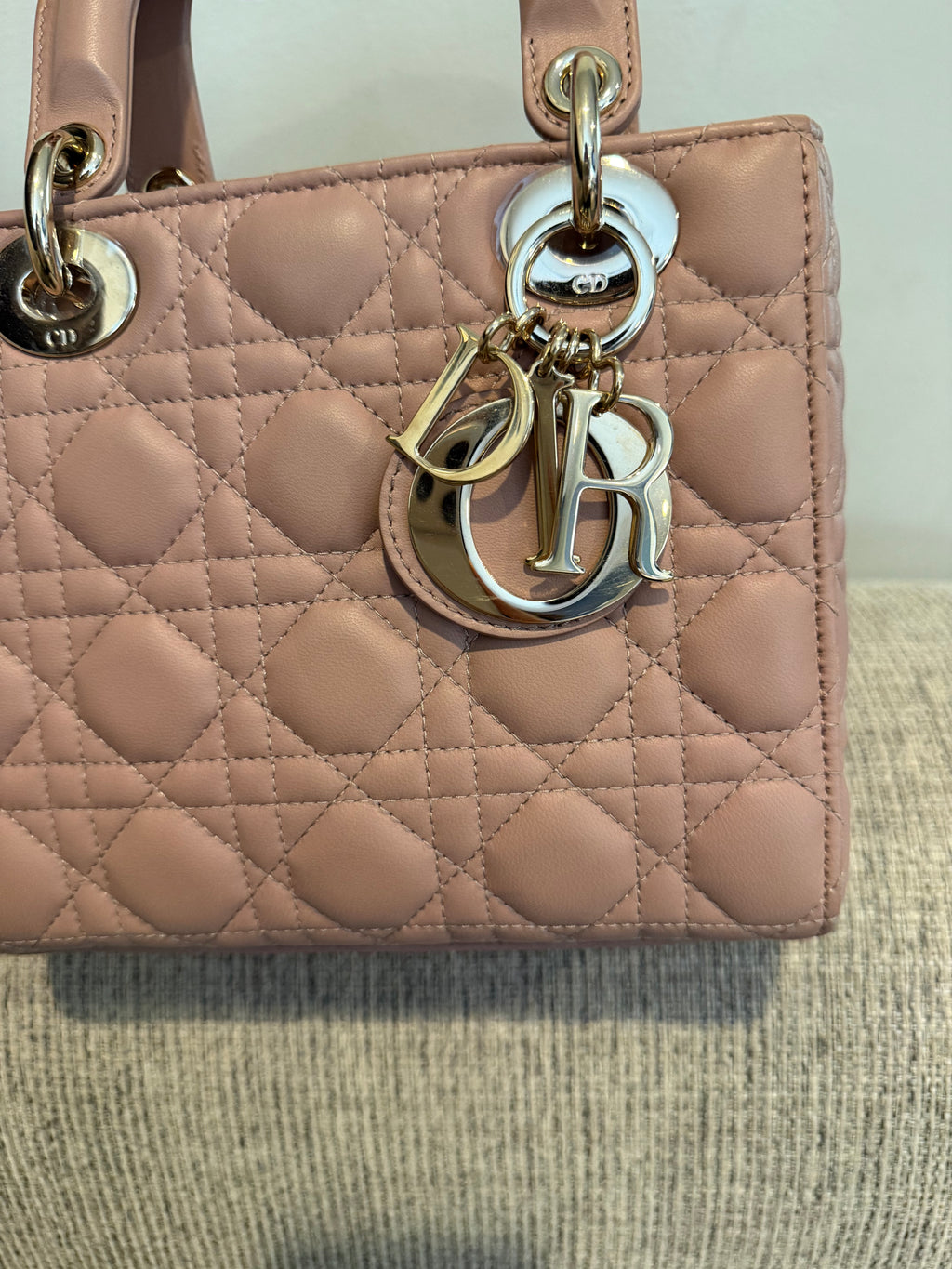 Lady Dior Small Matte Blush