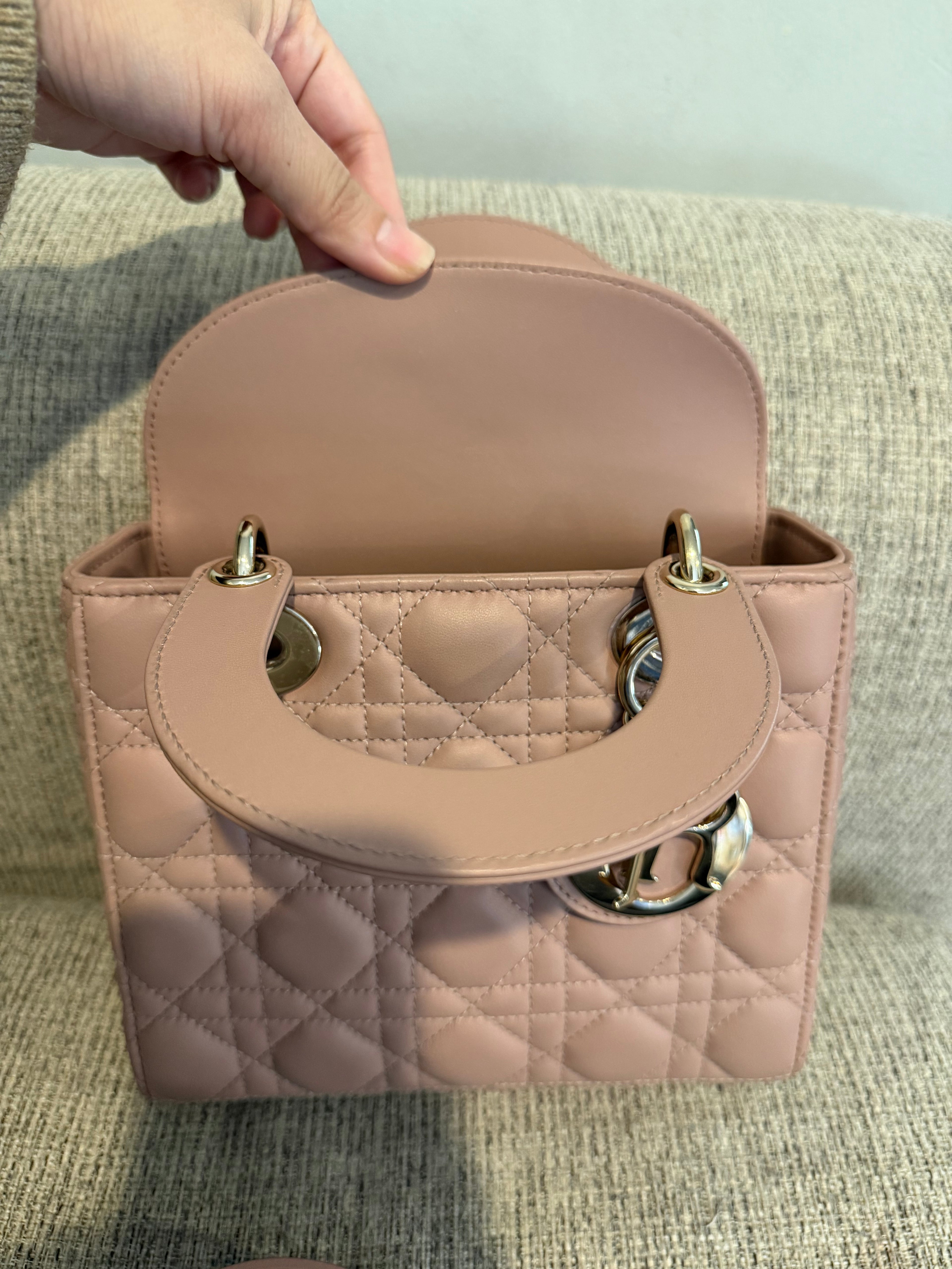Lady Dior Small Matte Blush