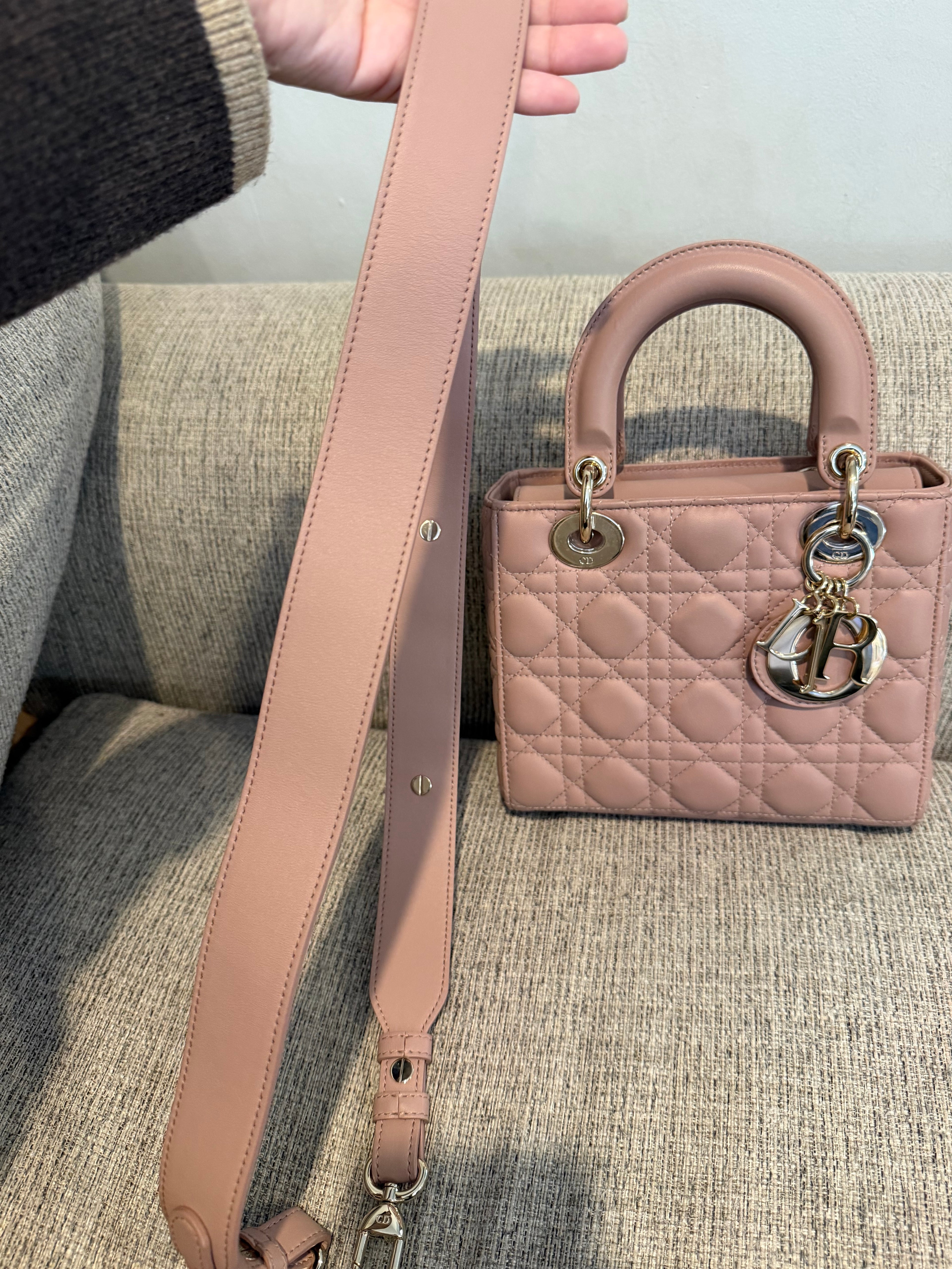 Lady Dior Small Matte Blush