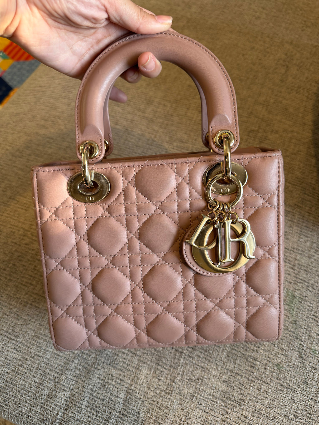Lady Dior Small Matte Blush
