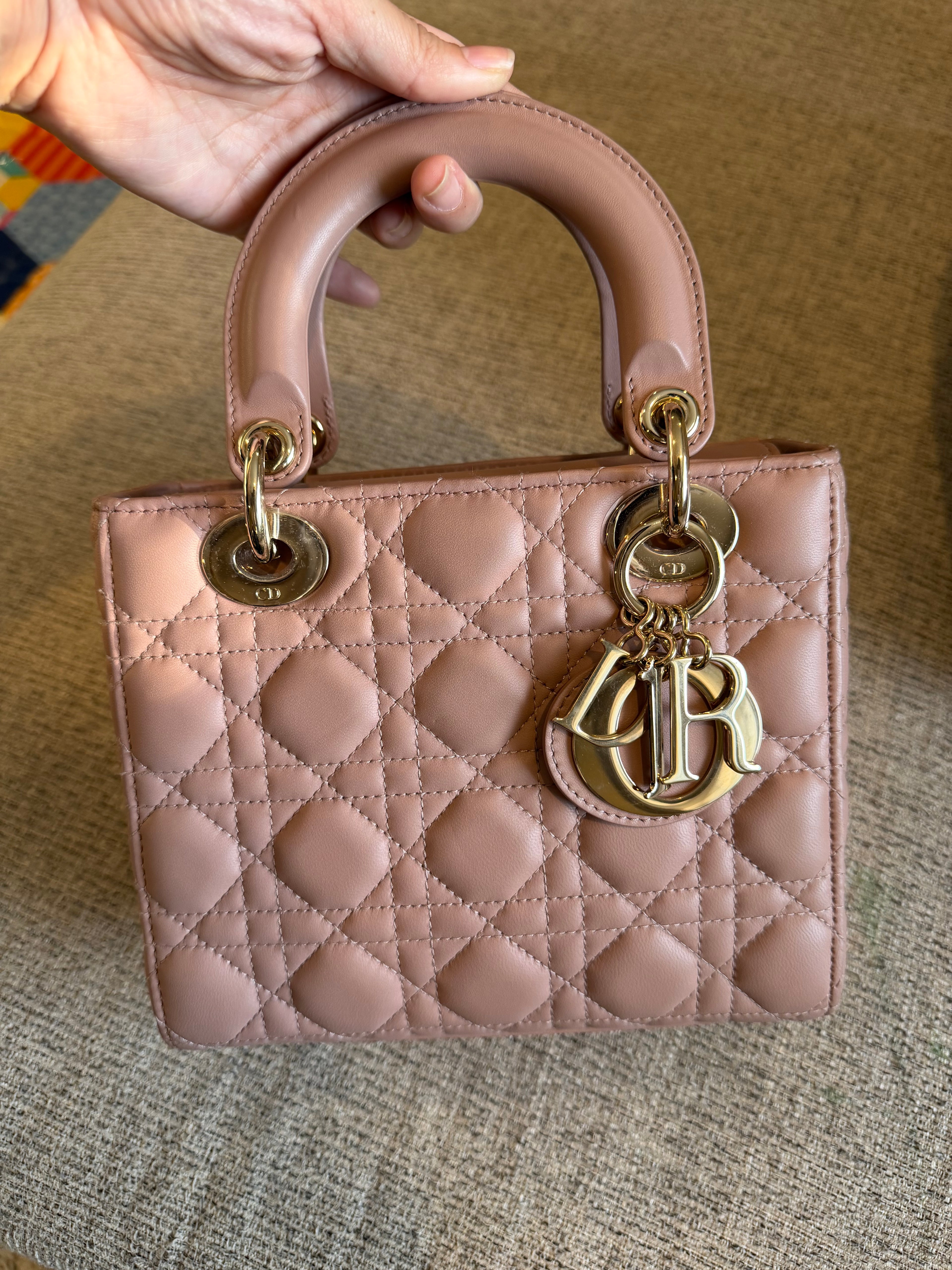 Lady Dior Small Matte Blush